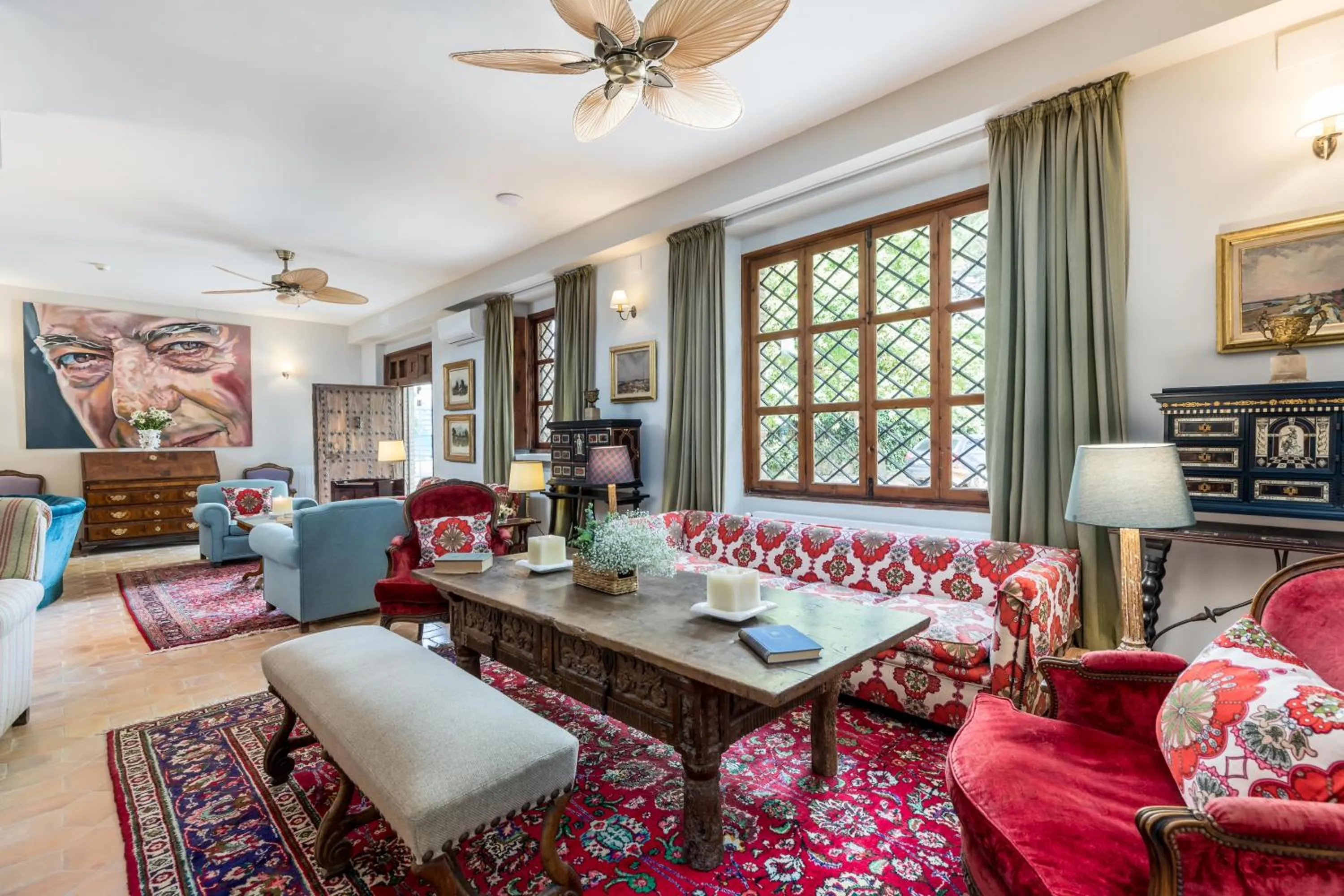 Seating area in Alquería Calatrava B&B