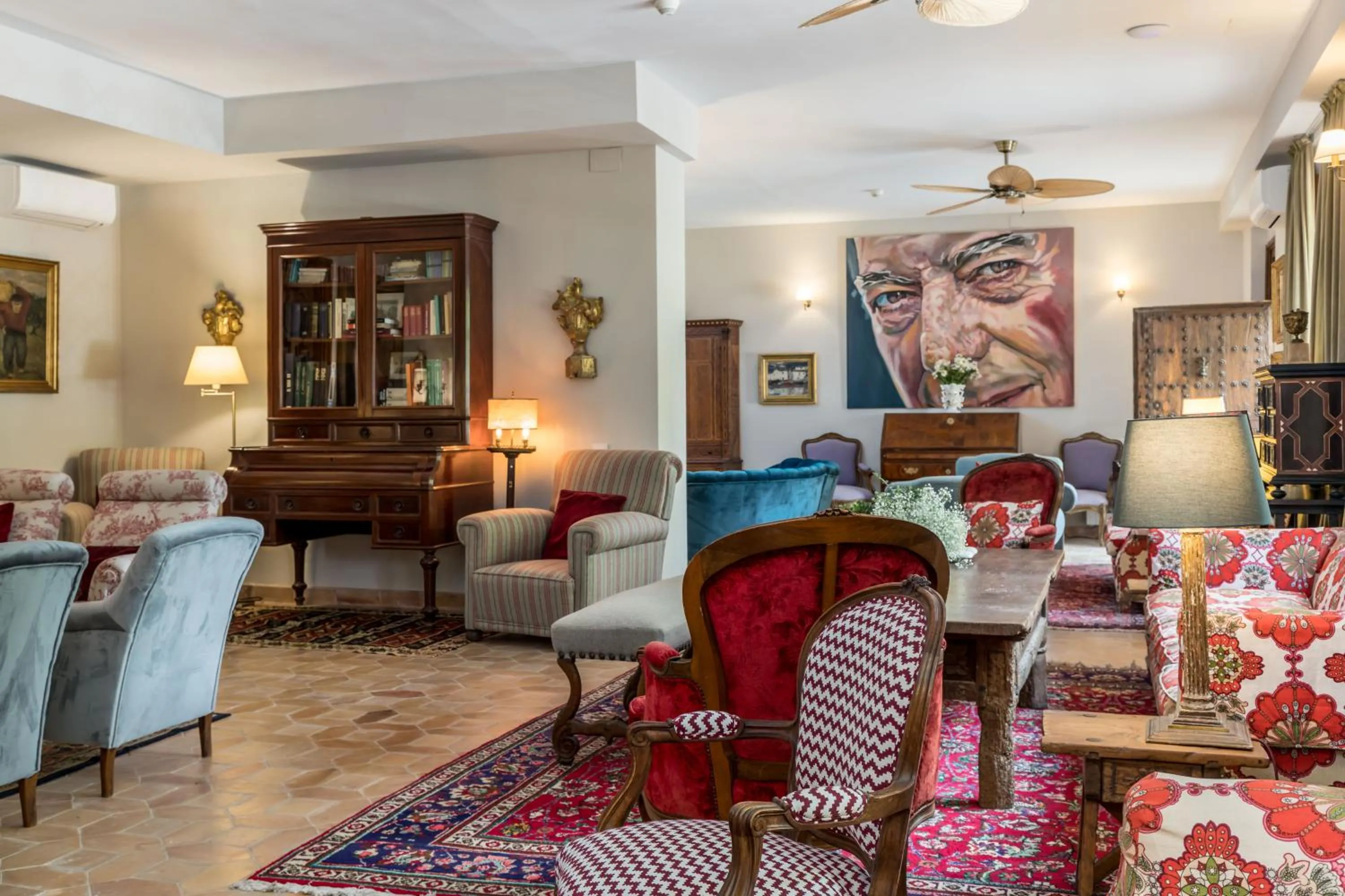 Seating area in Alquería Calatrava B&B