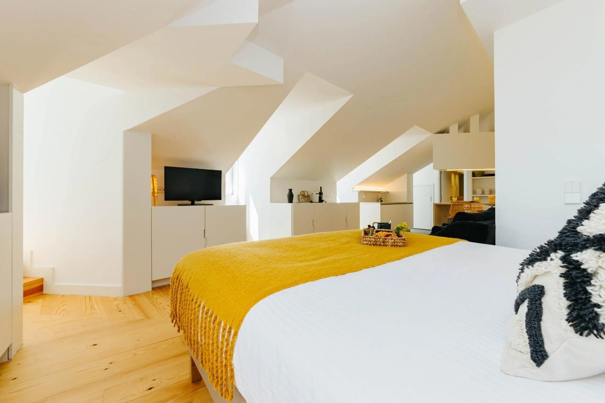Bedroom, Bed in Boho Studio in Cais do Sodré