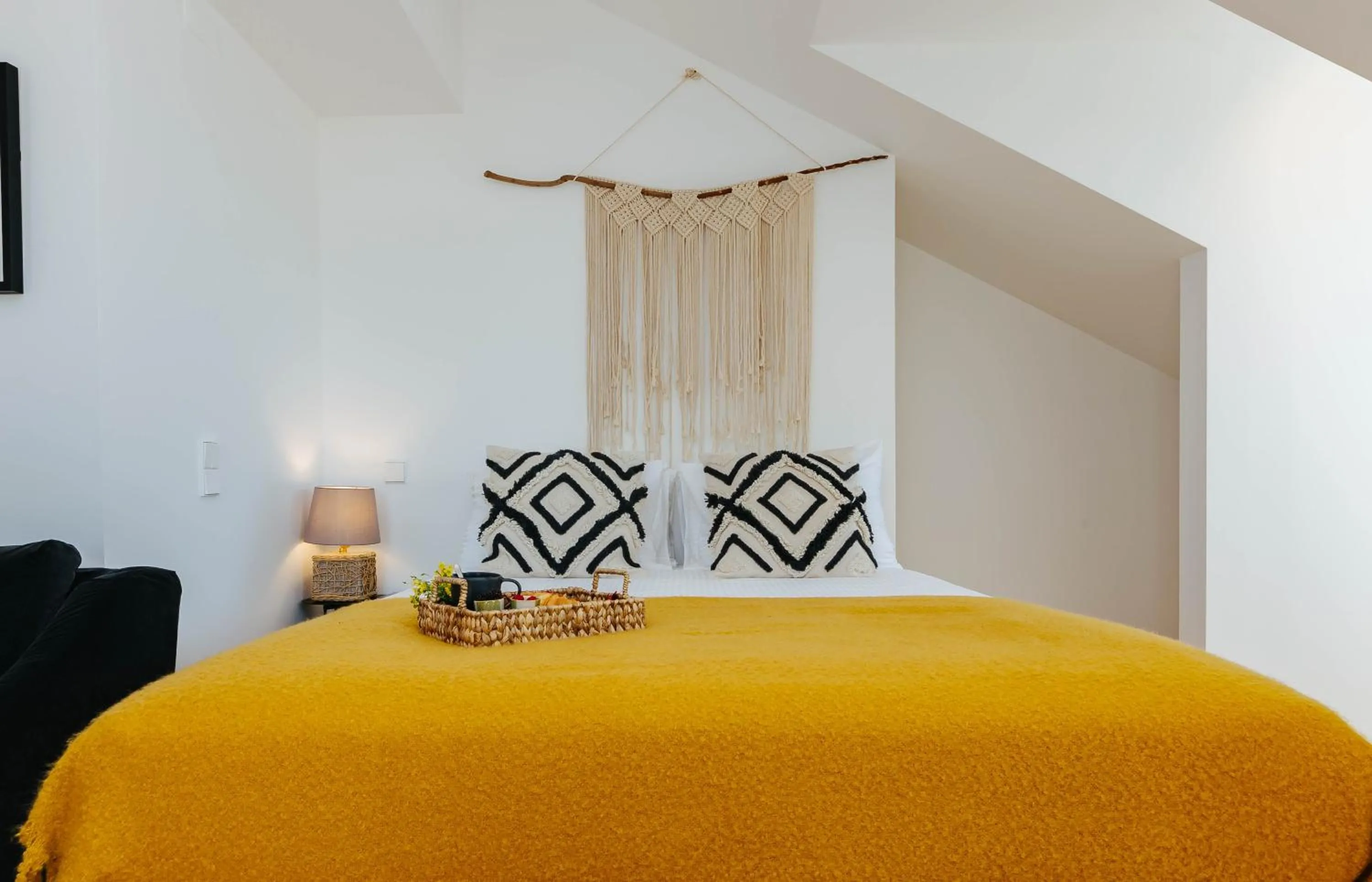 Bed in Boho Studio in Cais do Sodré