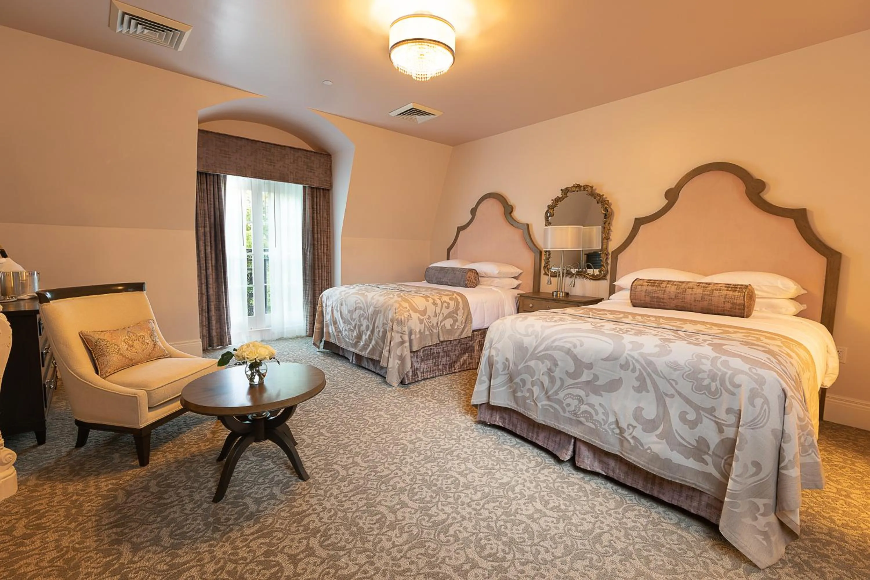 Bed in Mirbeau Inn & Spa, Rhinebeck