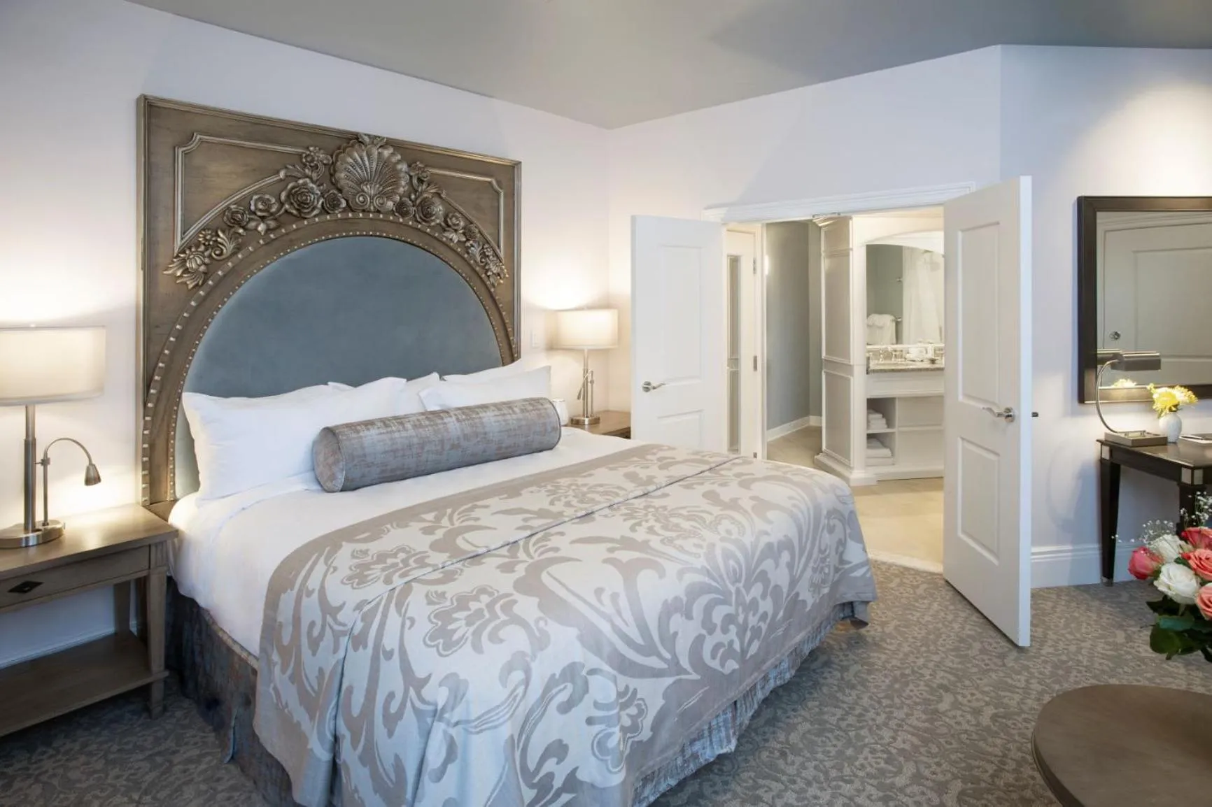 Bed in Mirbeau Inn & Spa, Rhinebeck