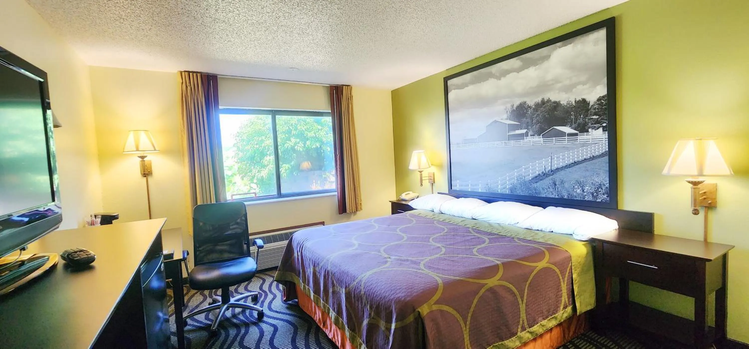 Bed in Super 8 by Wyndham Newton