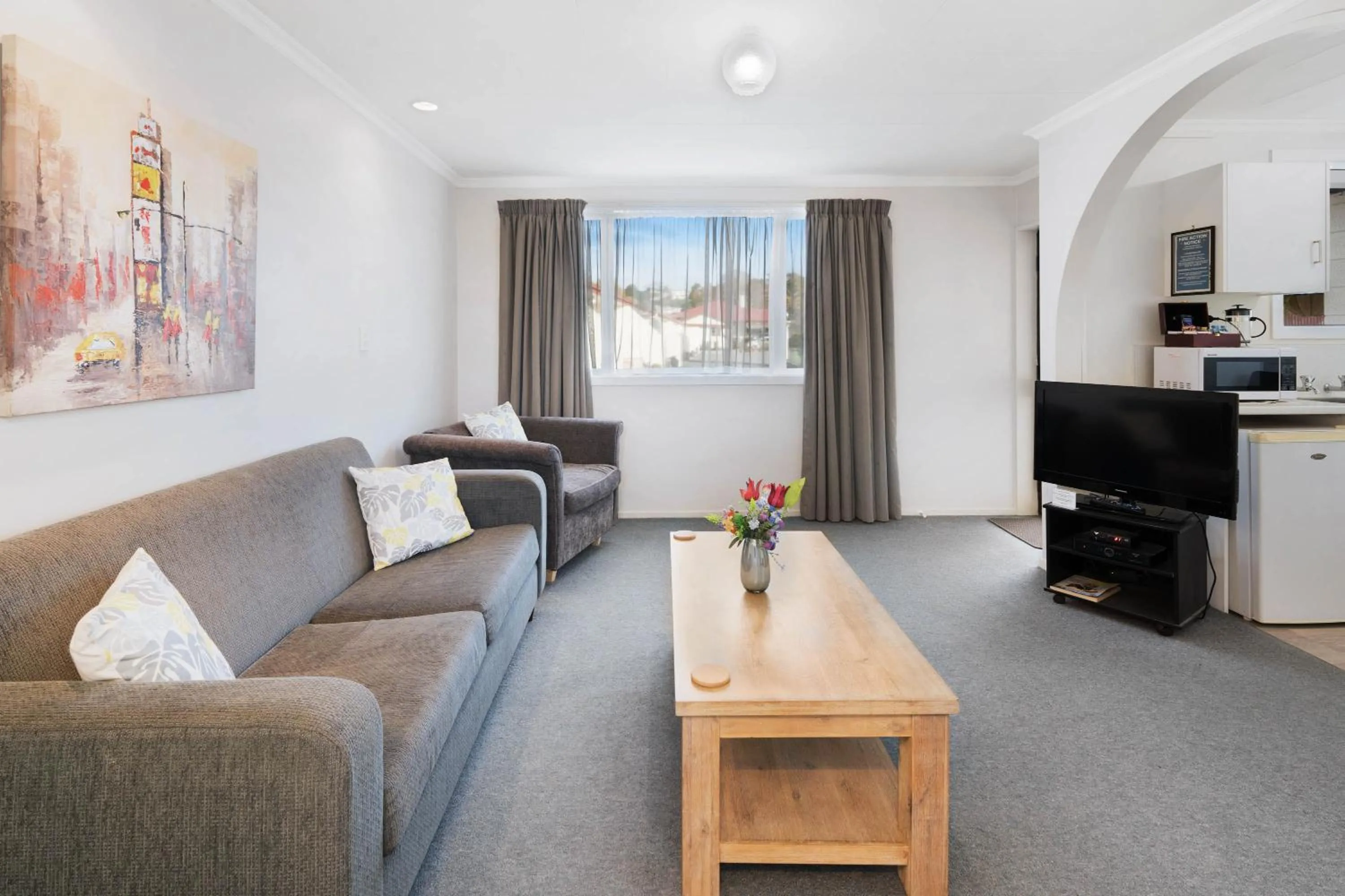 Living room in ASURE Oakleigh Motel