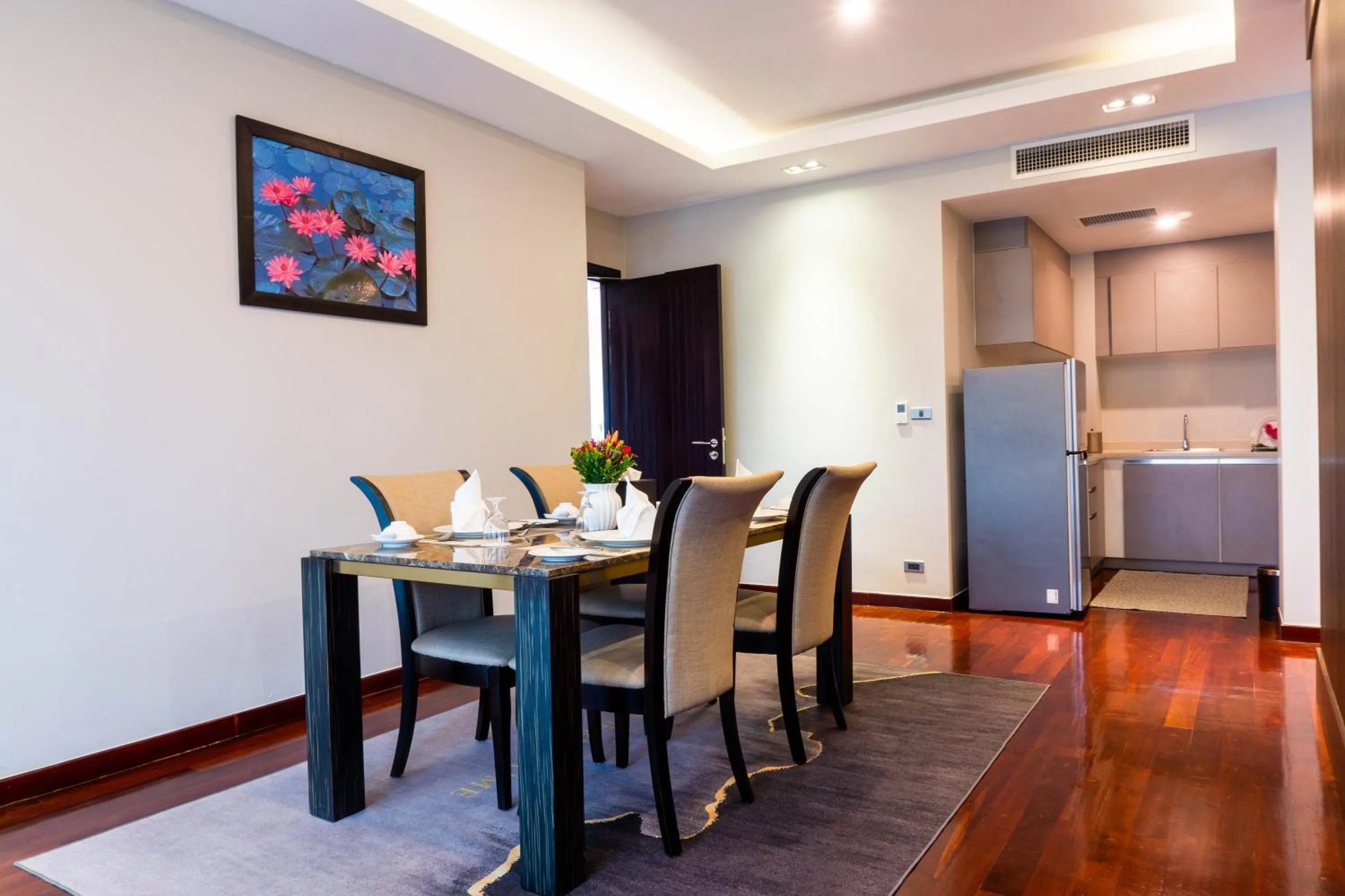 Kitchen or kitchenette in Tmark Resort Vangvieng