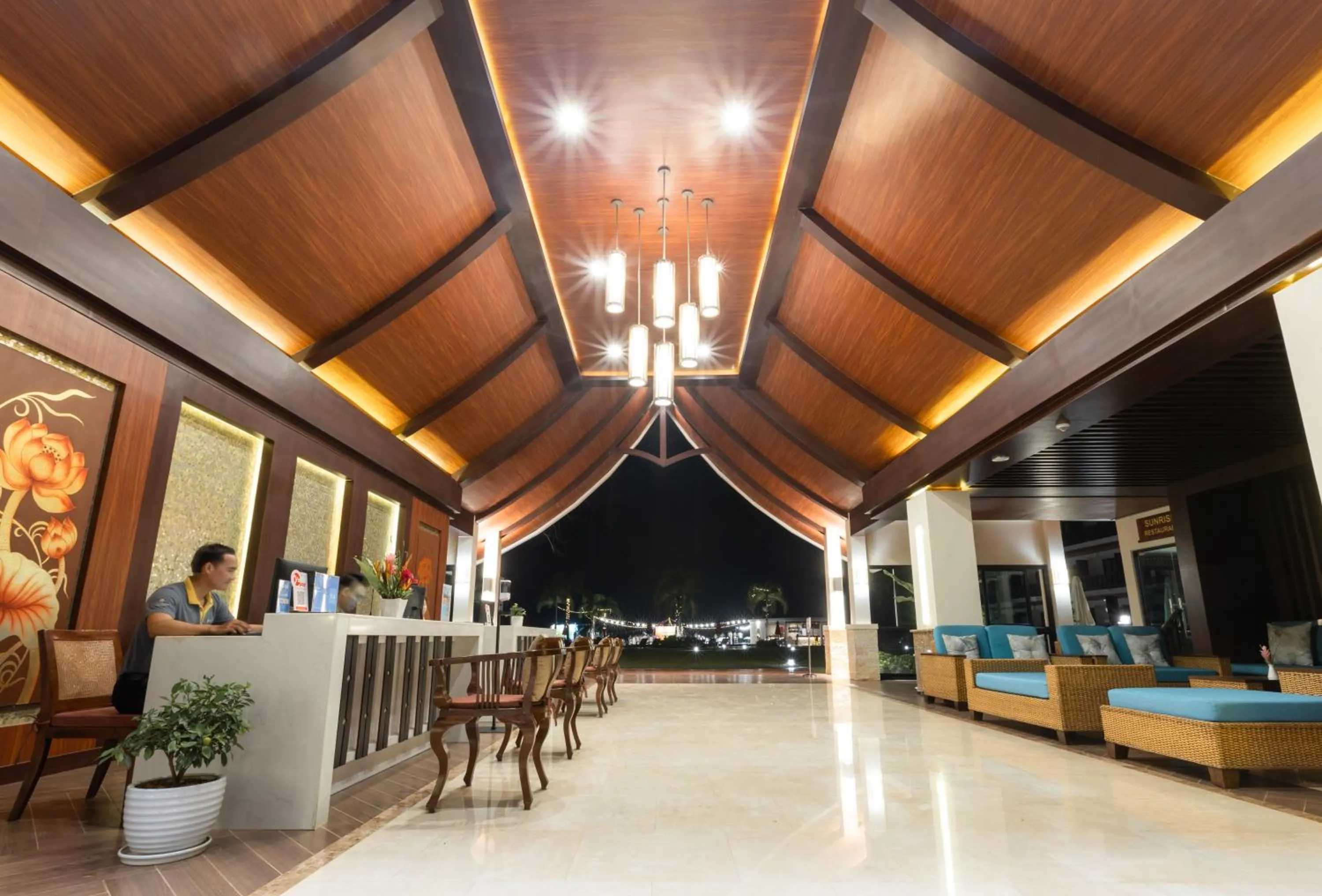 Lobby or reception in Tmark Resort Vangvieng