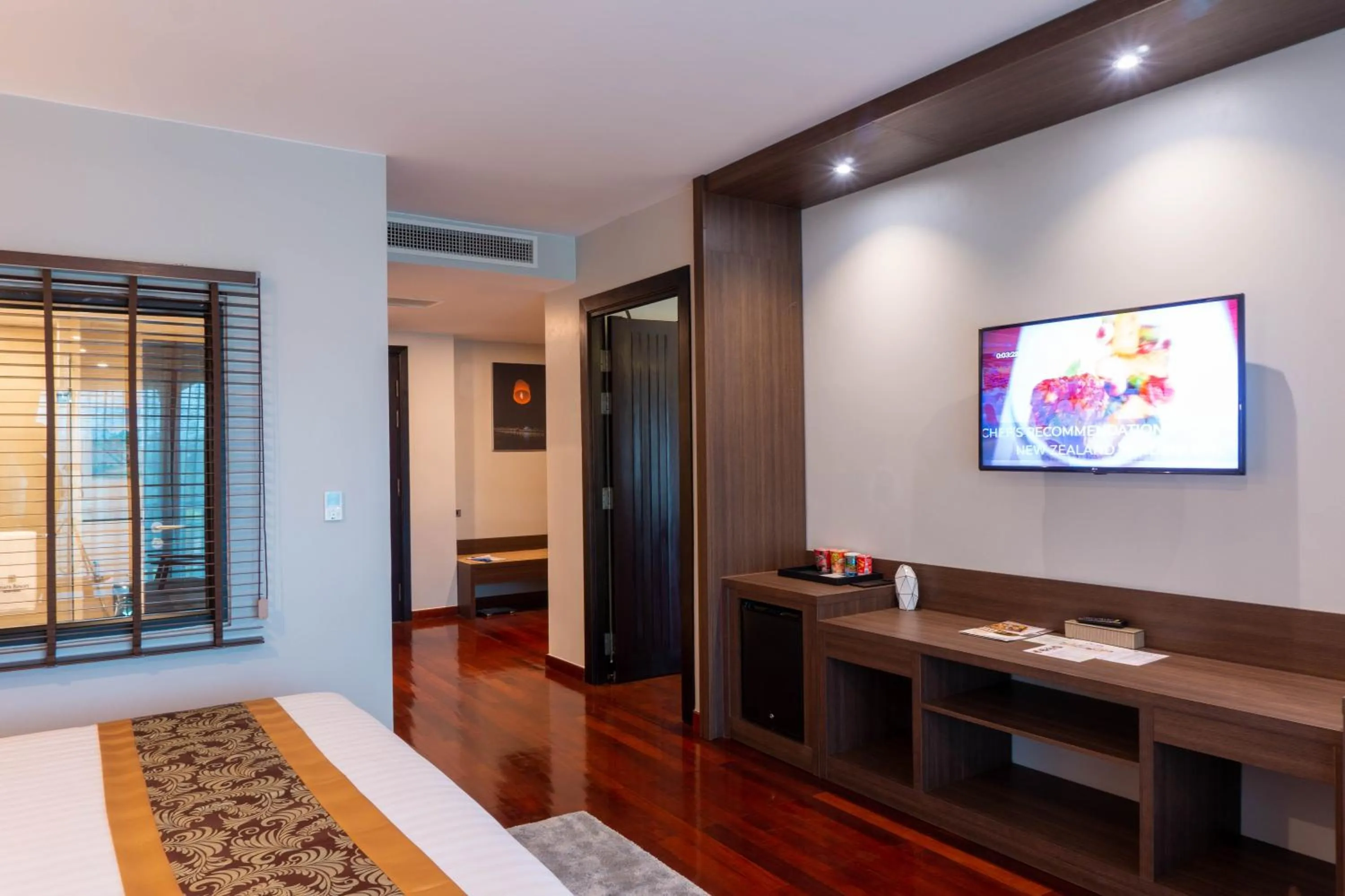 Bed in Tmark Resort Vangvieng