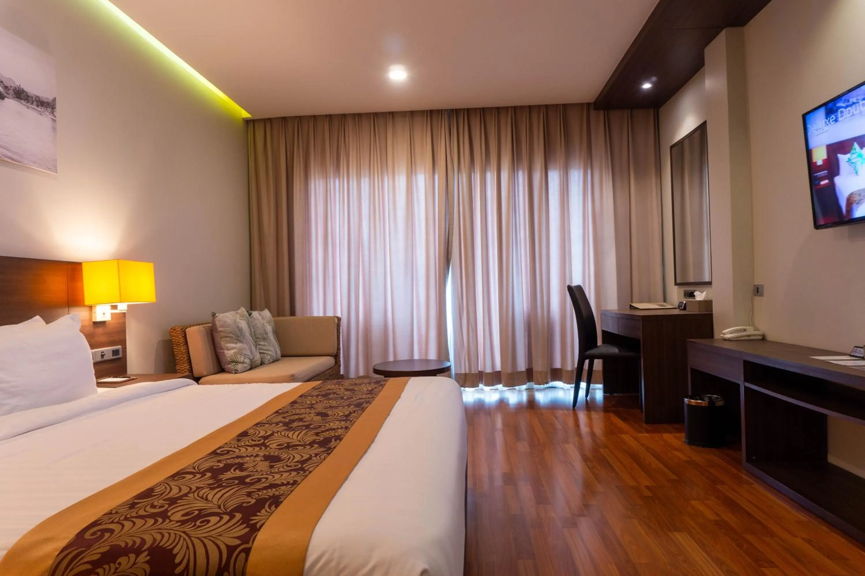 Photo of the whole room, Bed in Tmark Resort Vangvieng