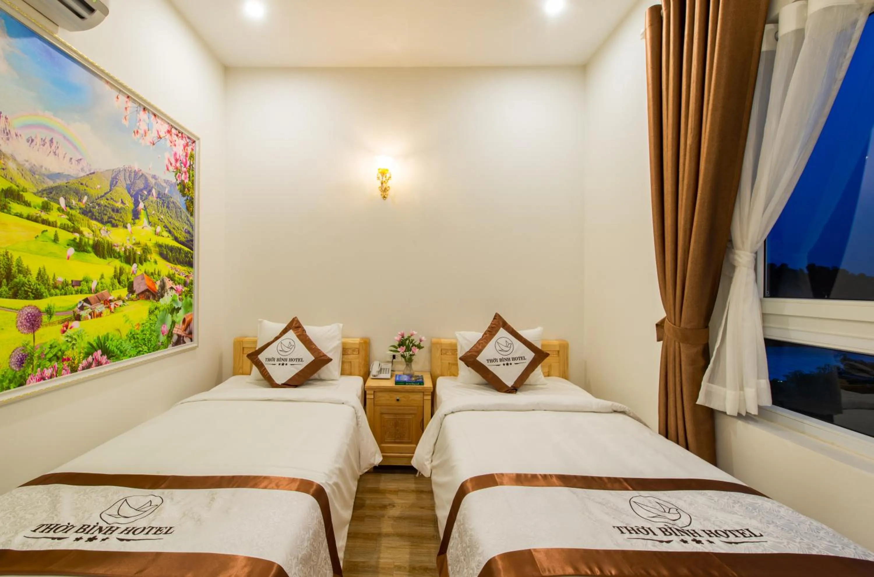 Bed in Thoi Binh Hotel
