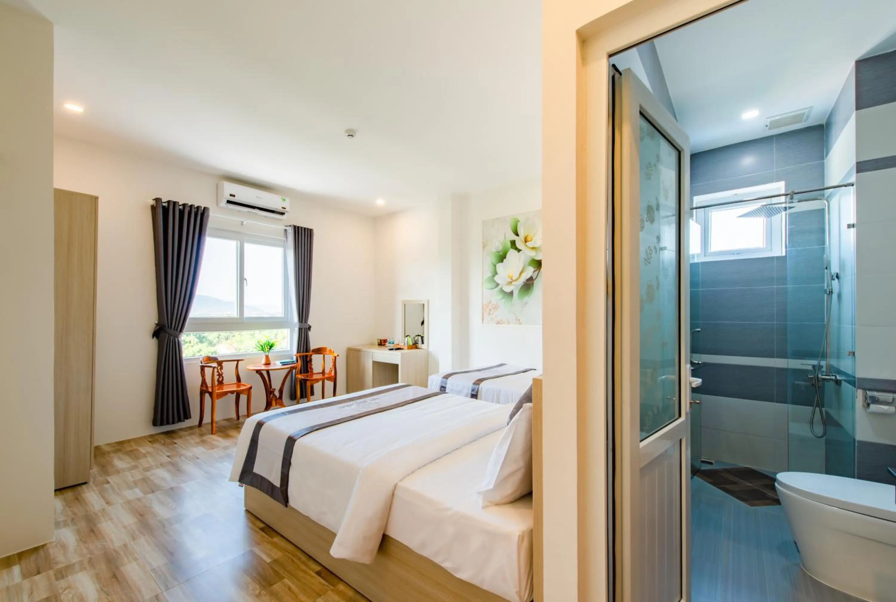 Bed in Thoi Binh Hotel