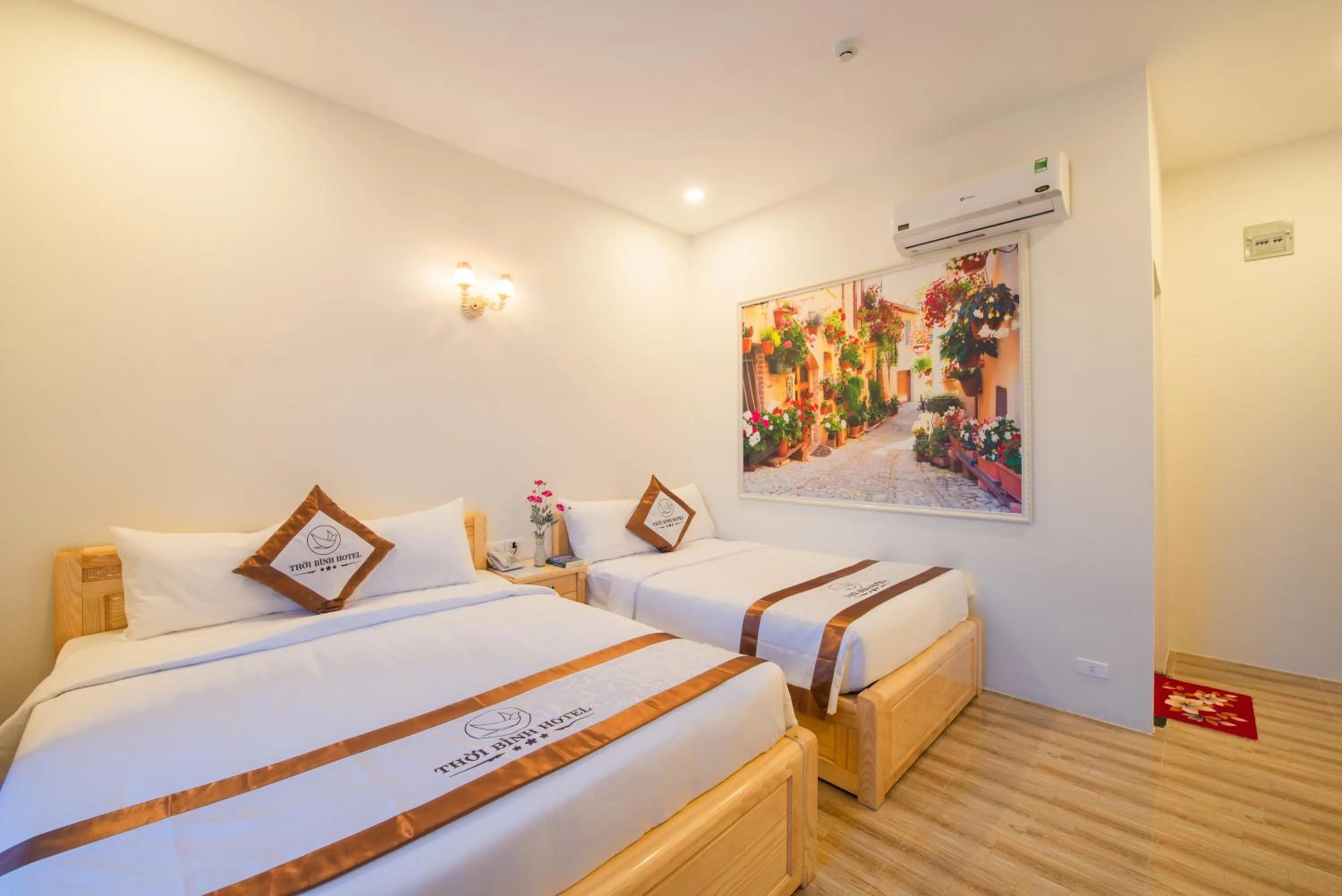 Bed in Thoi Binh Hotel