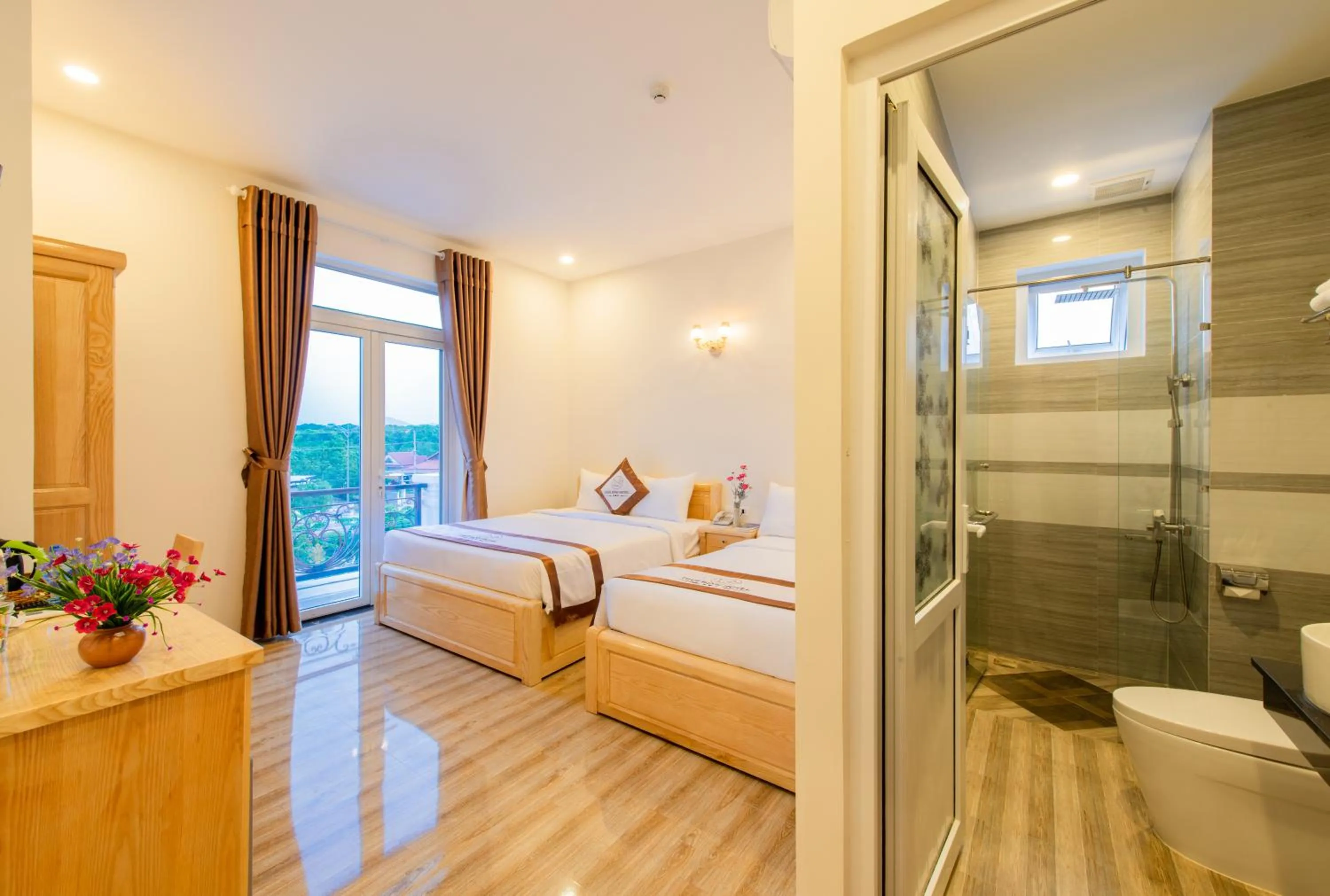 Bed in Thoi Binh Hotel