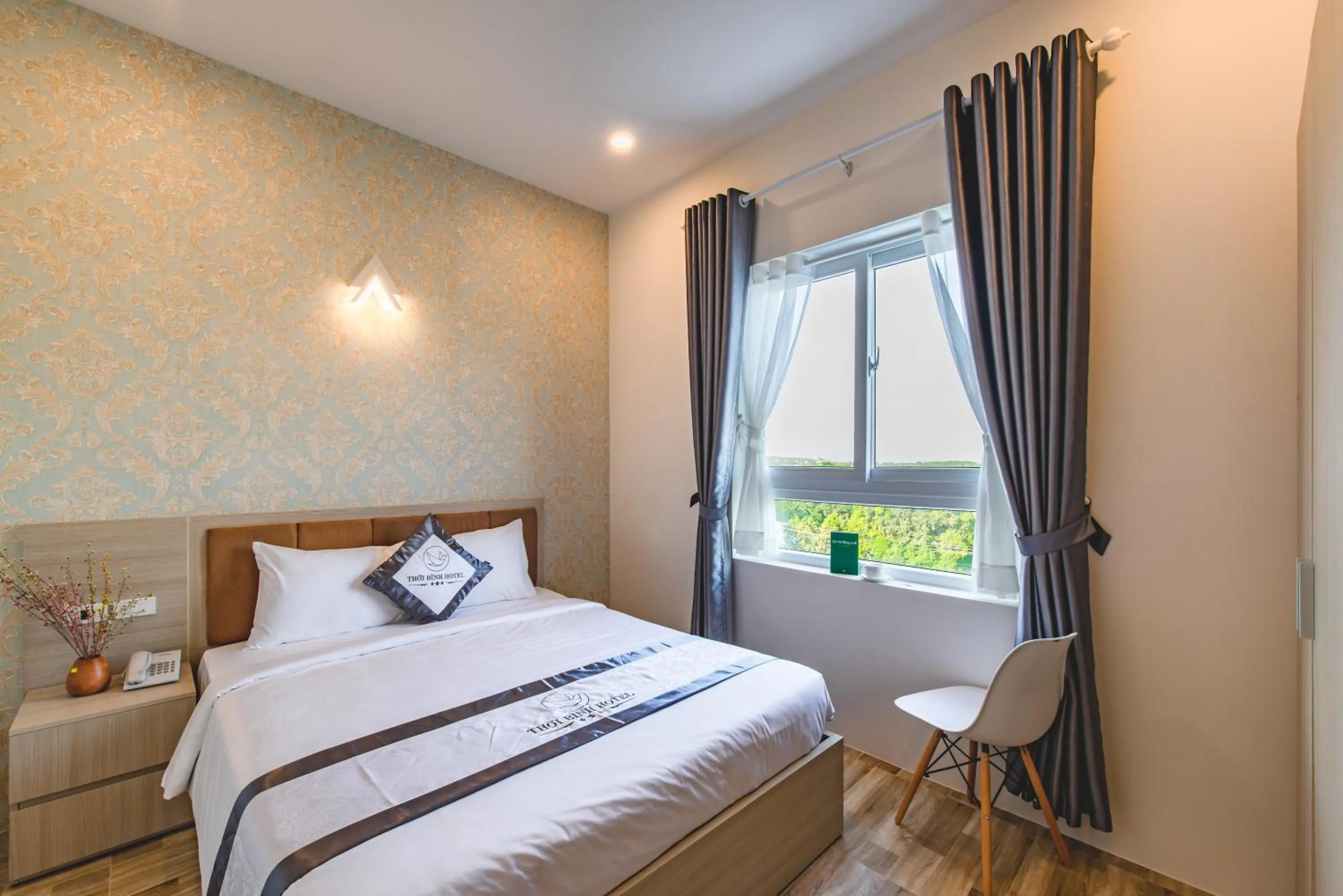 Bed in Thoi Binh Hotel