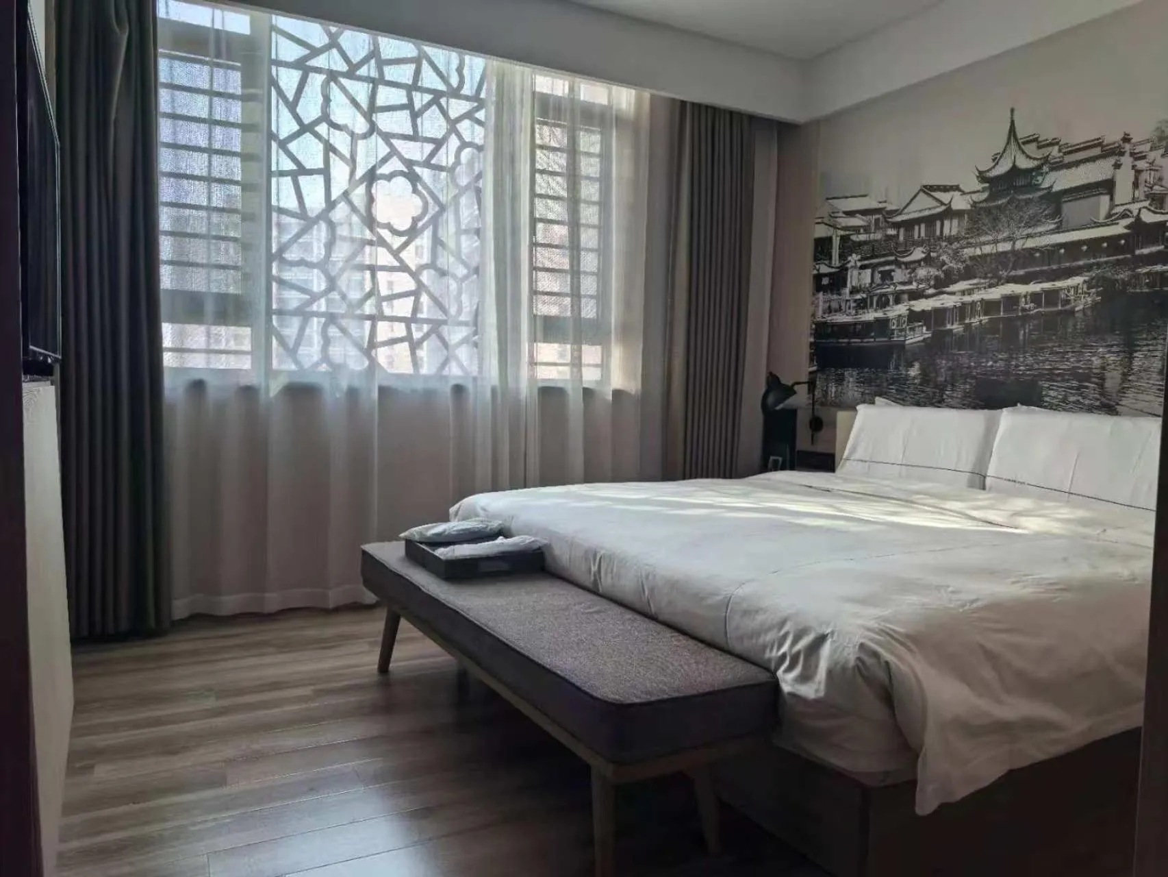 Bed in Atour Hotel Confucius Temple Nanjing