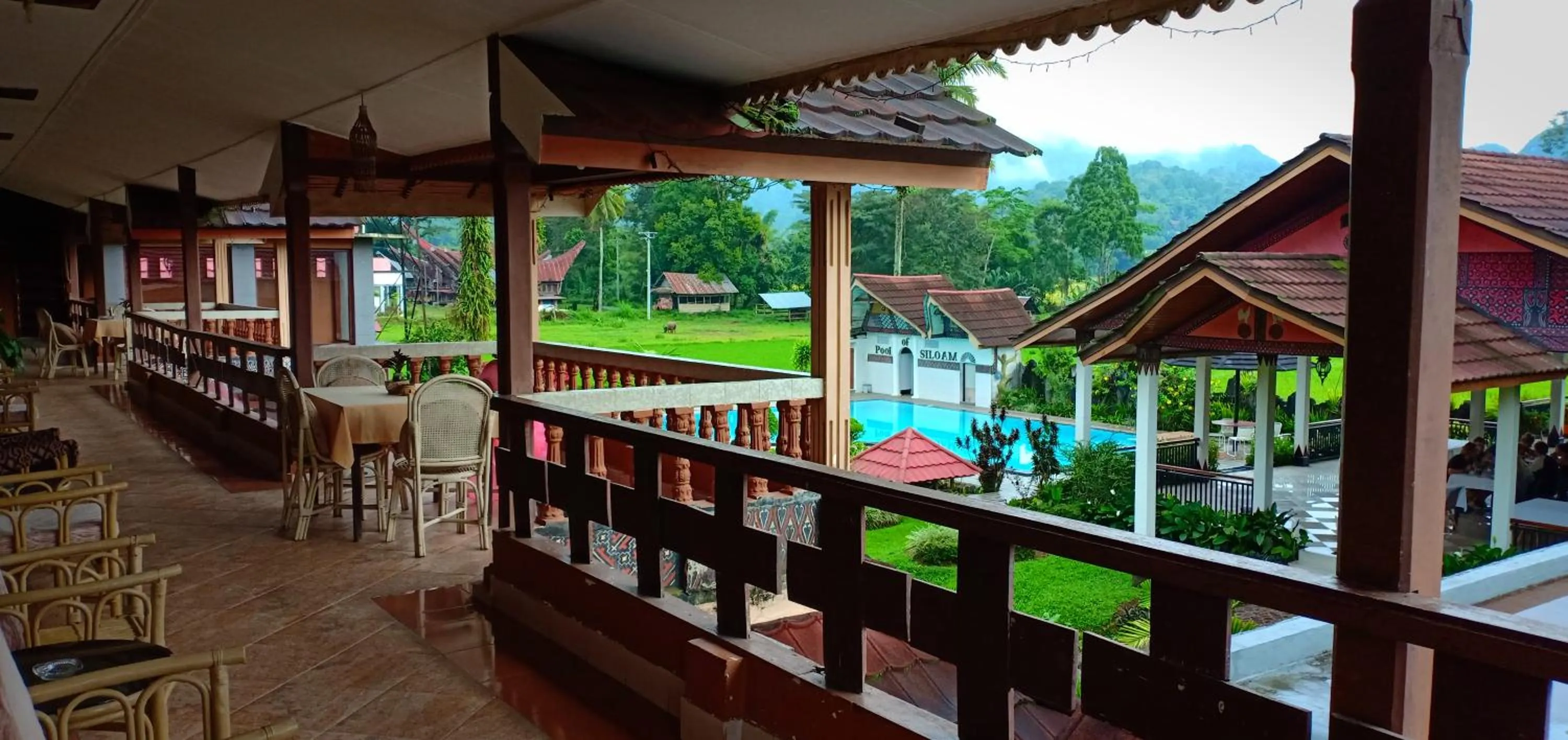Balcony/Terrace in Toraja Torsina Hotel