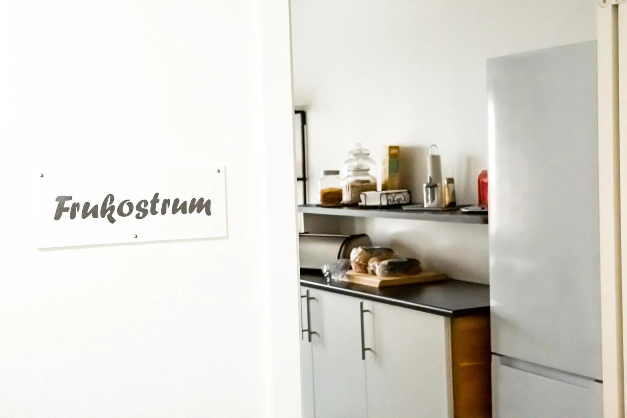 Kitchen or kitchenette in Spångholmen Bed & Breakfast AB