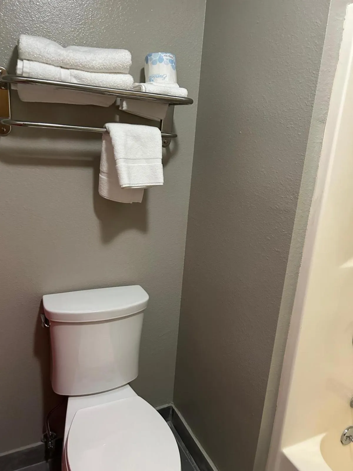 Toilet in Super 8 by Wyndham Blair