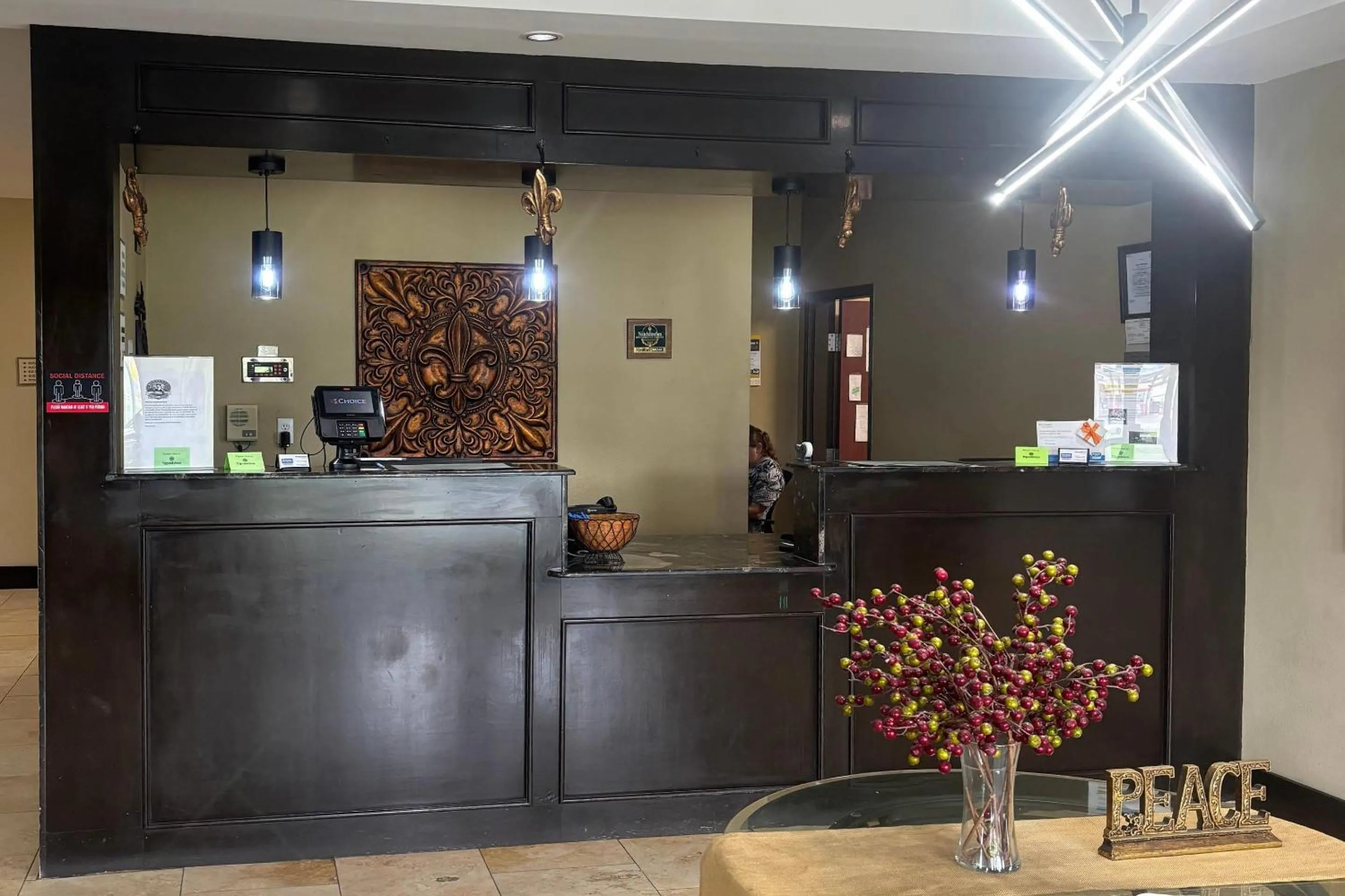 Lobby or reception in Rodeway Inn & Suites Winnfield
