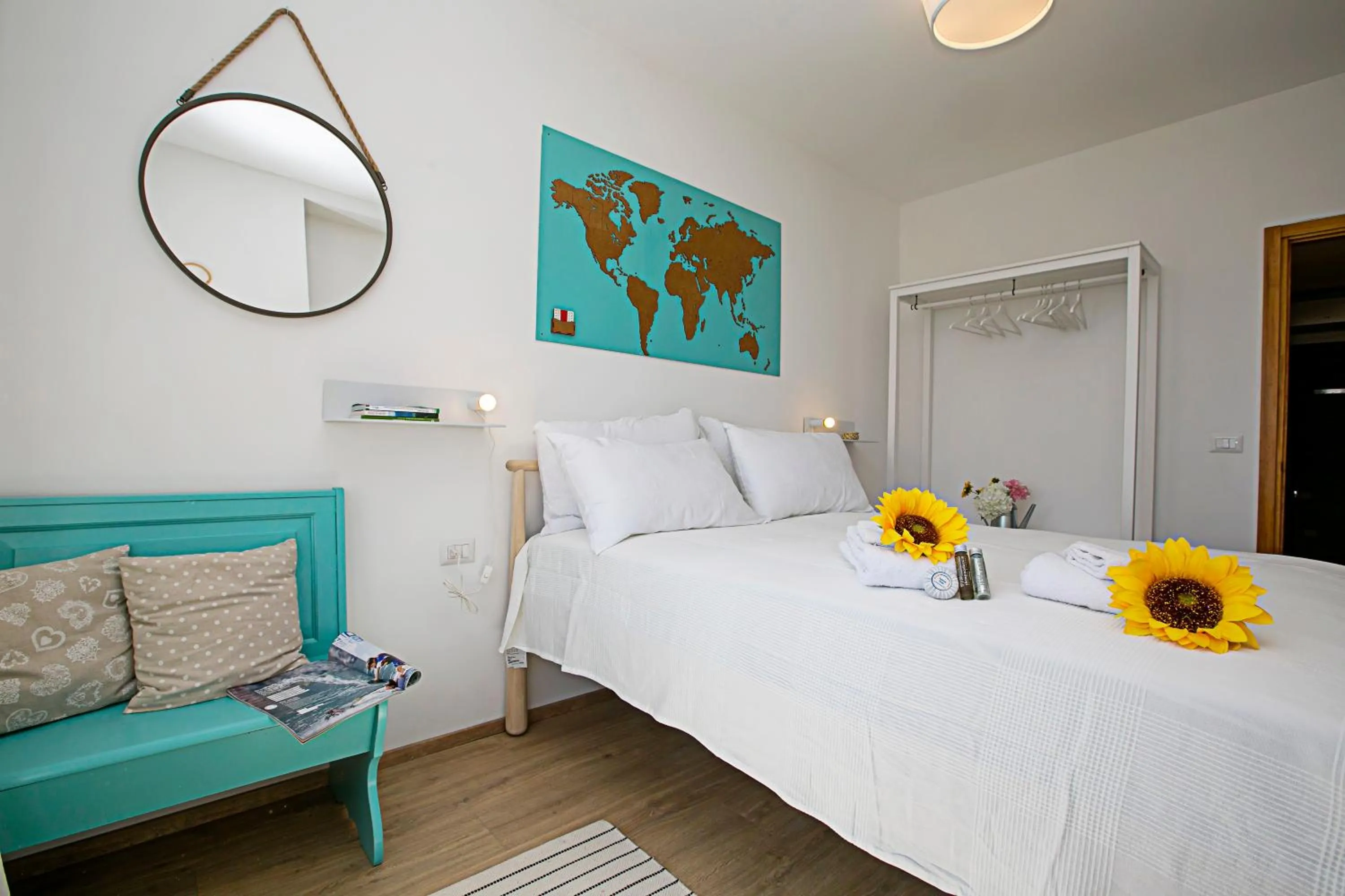 Bedroom, Bed in Casa Turchese - Happy Rentals