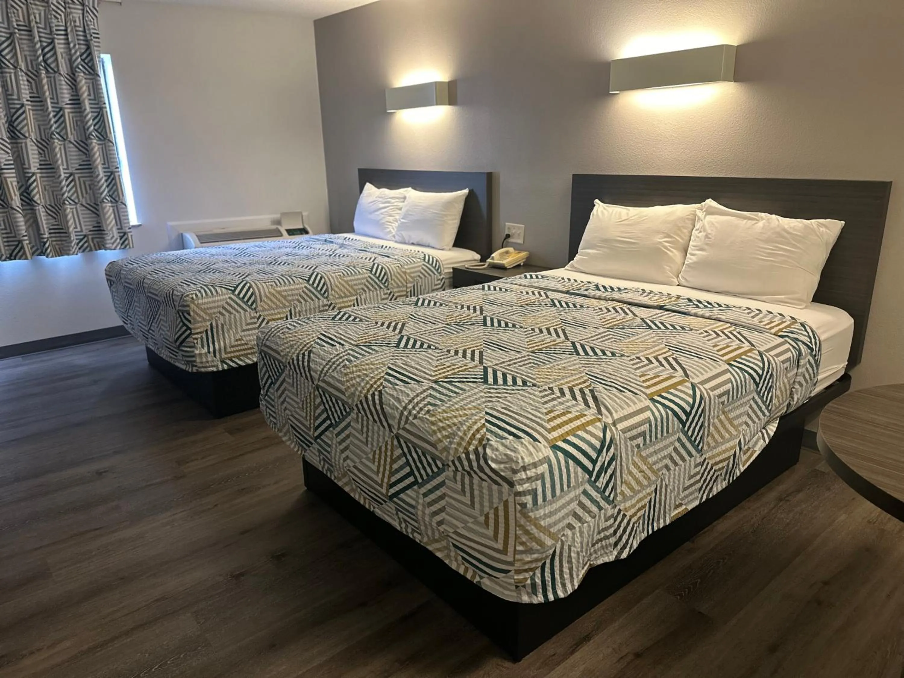 Bed in Motel 6-Wisconsin Rapids, WI