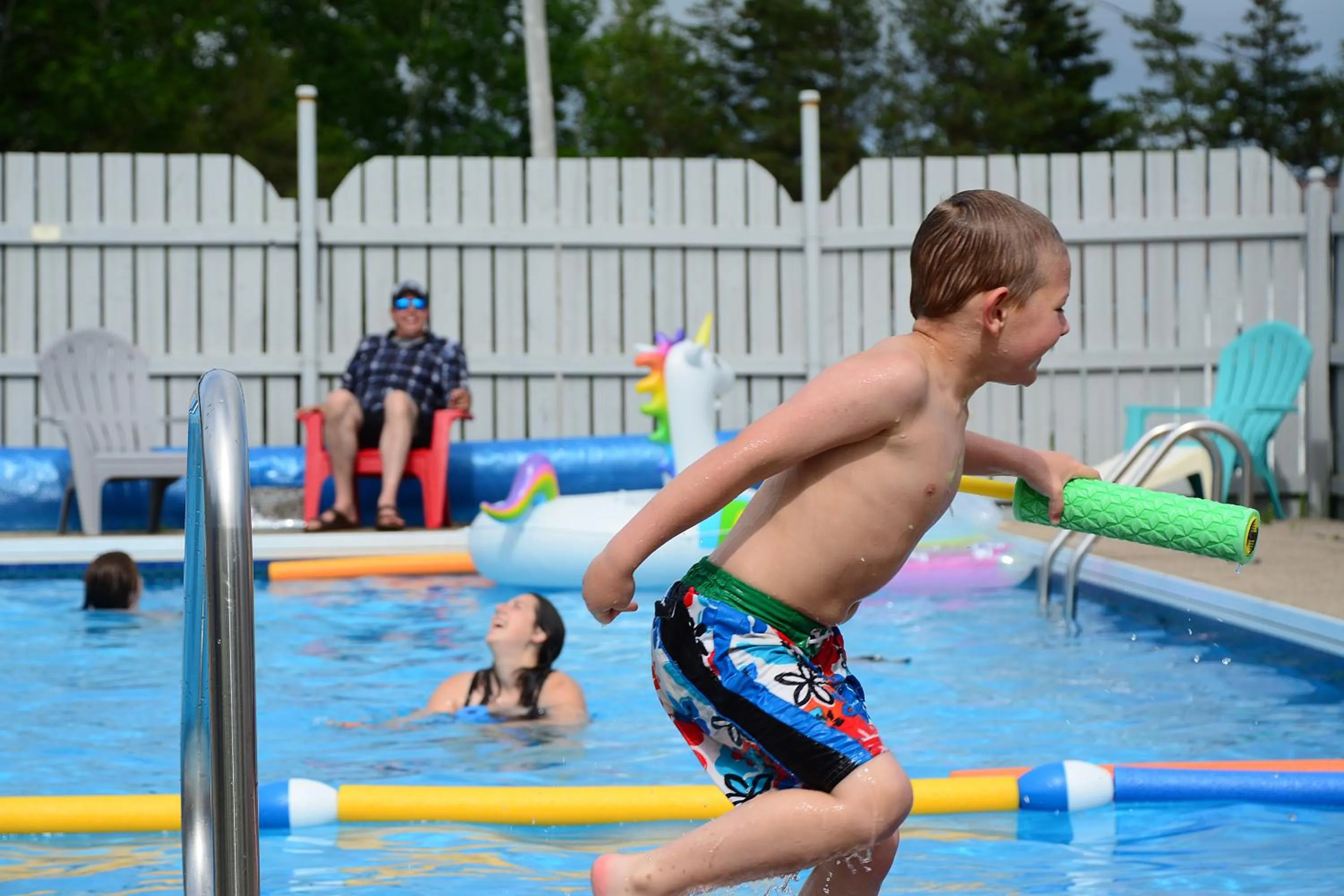 Swimming pool in Cabot Trail Motel
