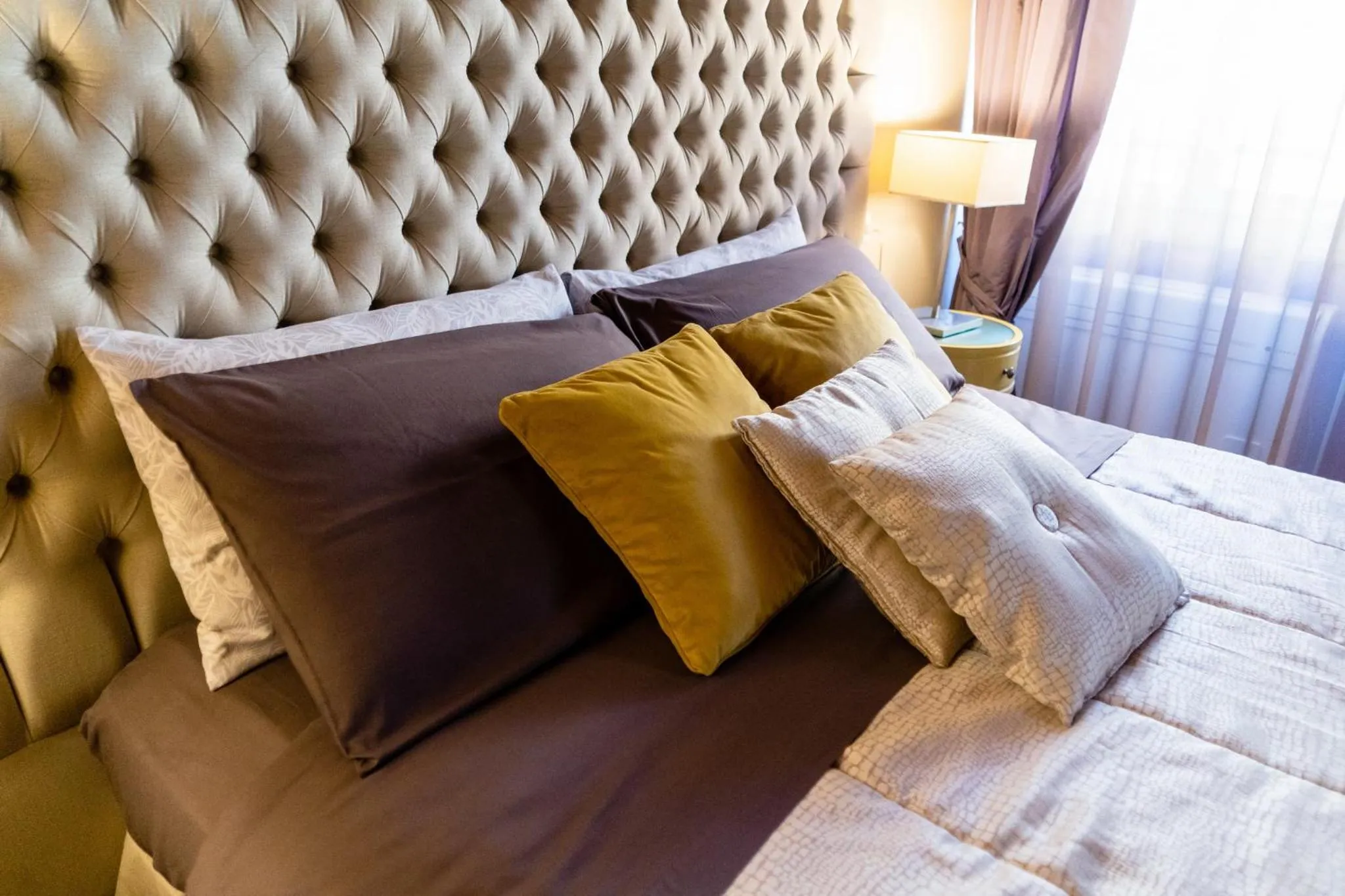 Photo of the whole room, Bed in Mazzini Suite
