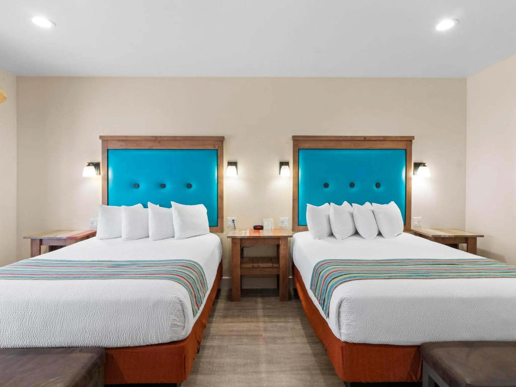 Bed in Bluff Dwellings Resort