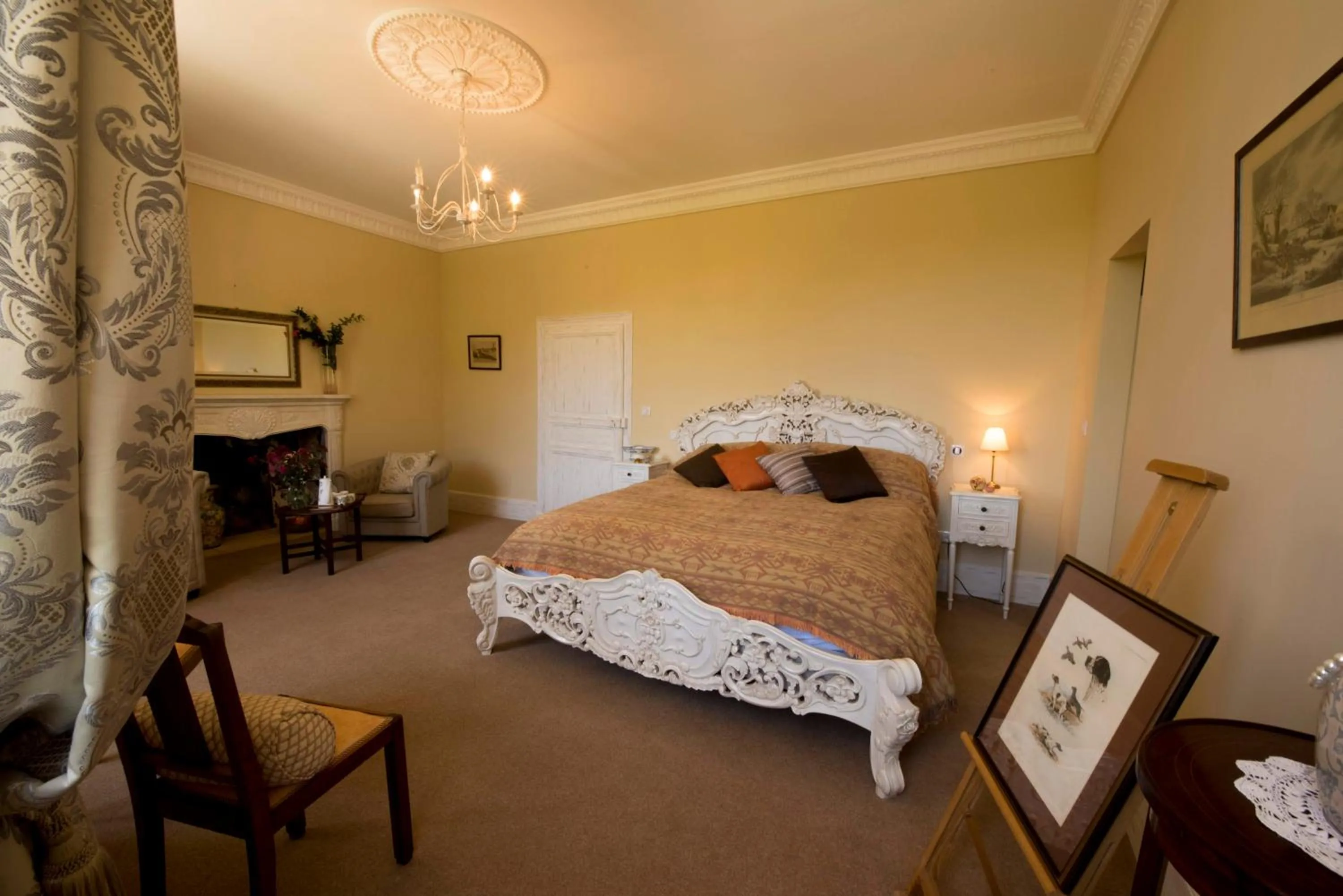 Bed in Château de Valette