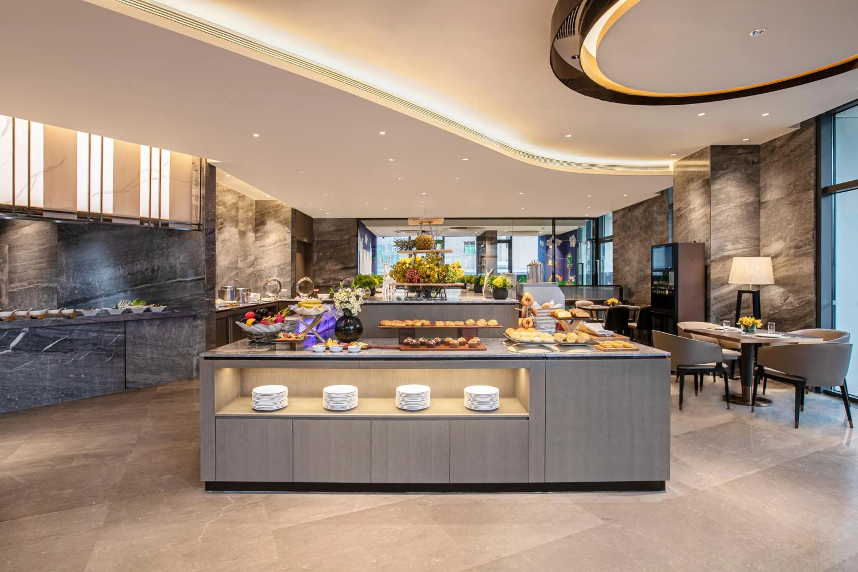 Buffet breakfast in Ascott Songshan Lake Dongguan