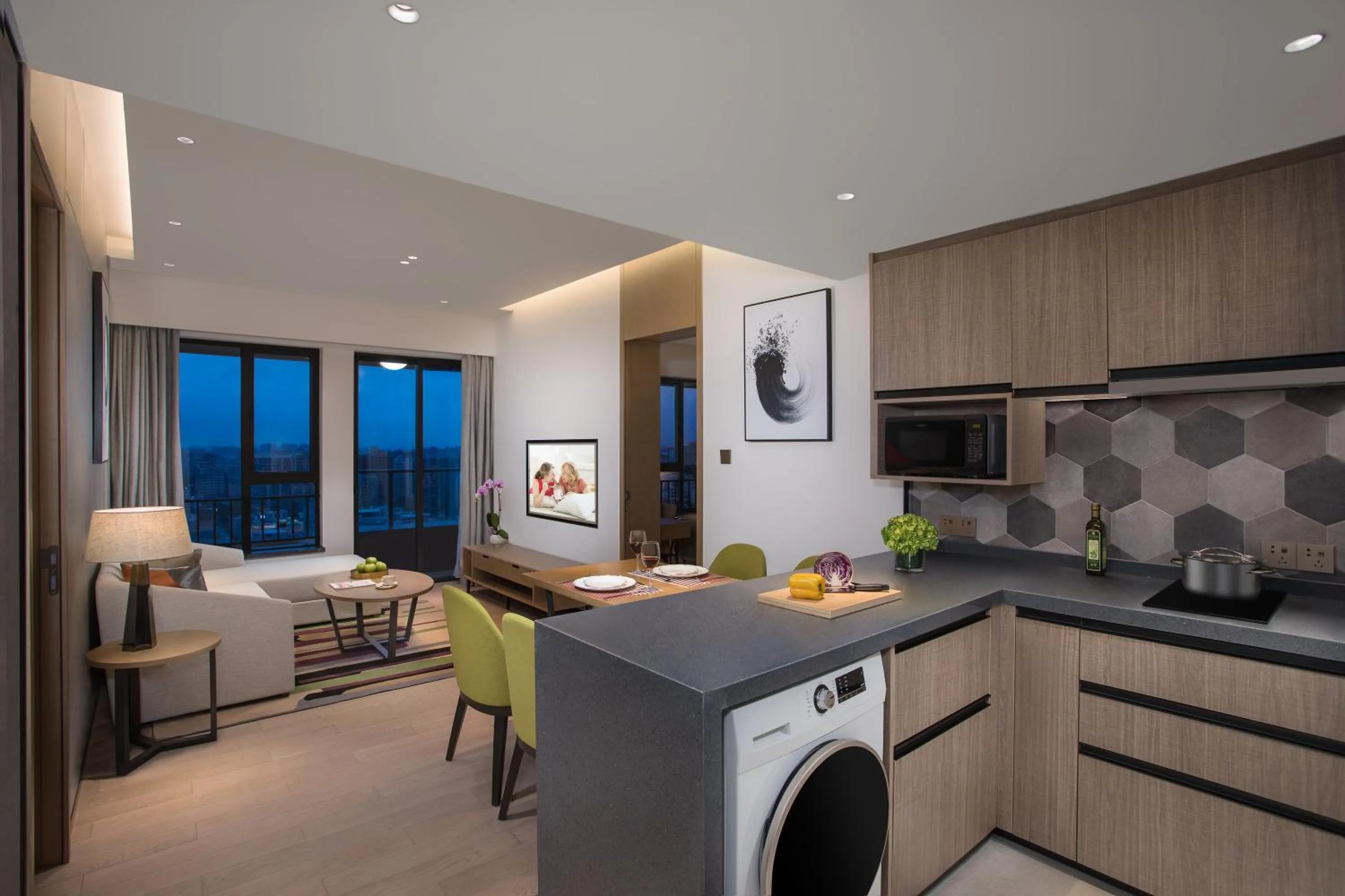 Kitchen or kitchenette in Citadines Songshan Lake Dongguan