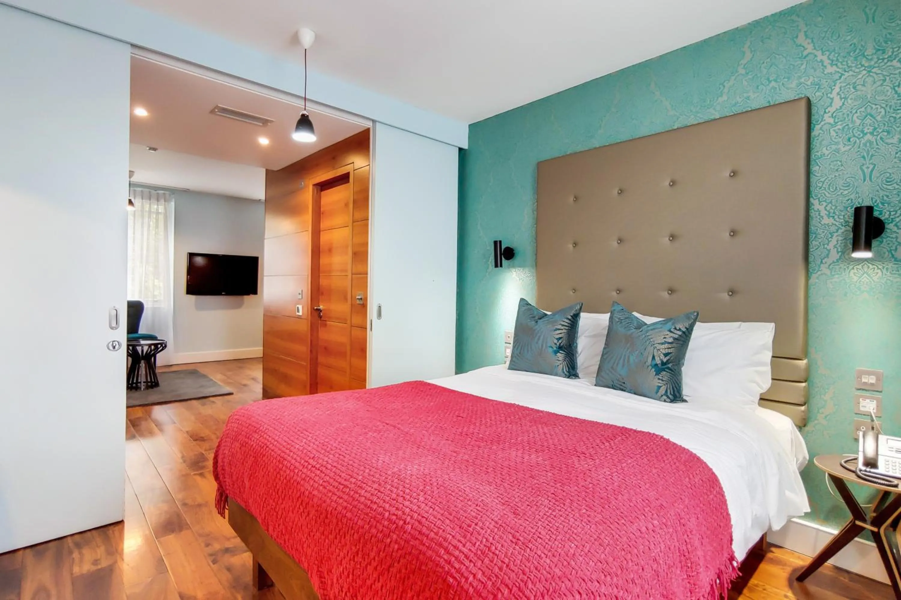 Bedroom, Bed in Residences at The Gyle - London