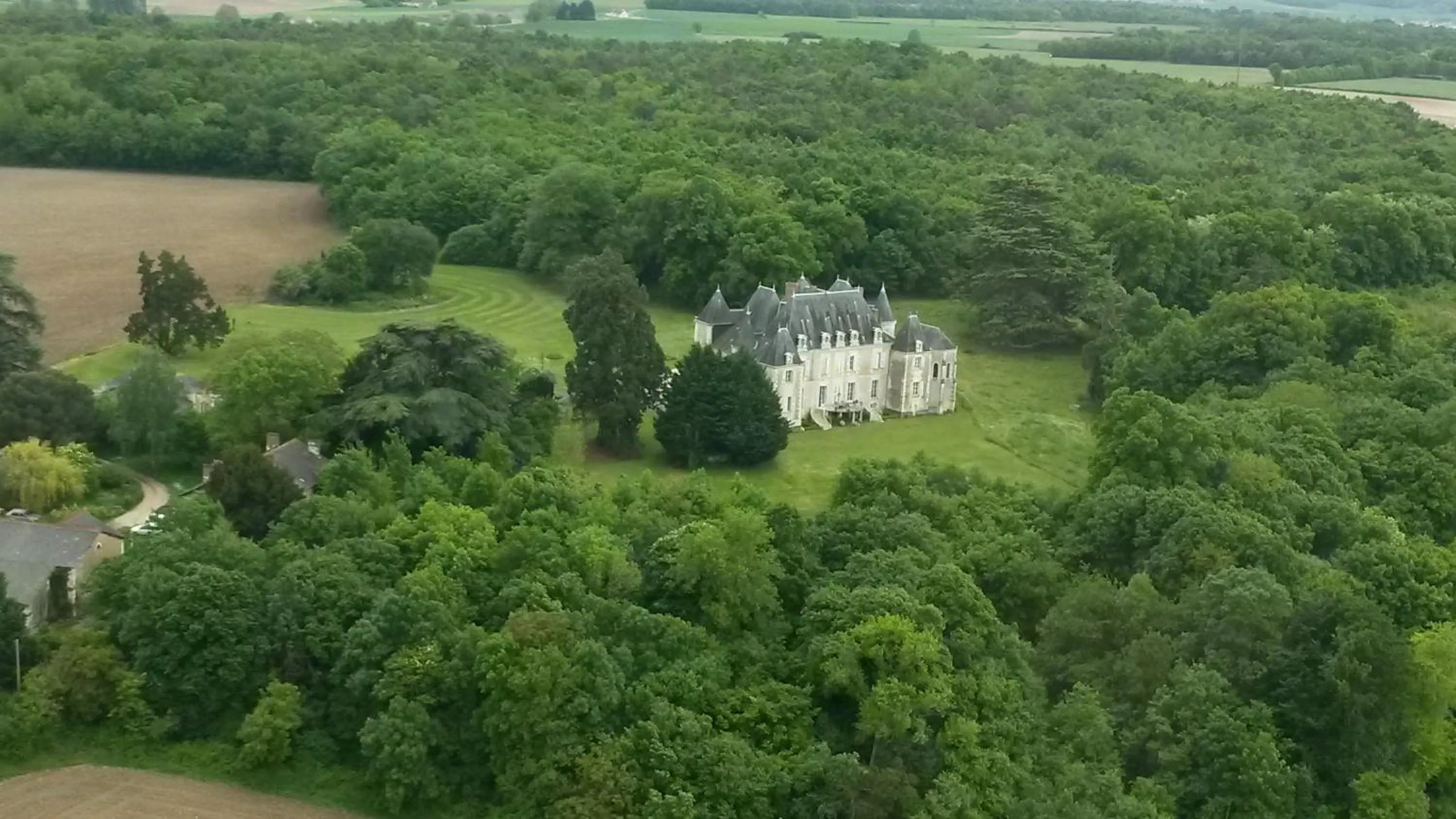 Bird's eye view in Château de Piolant