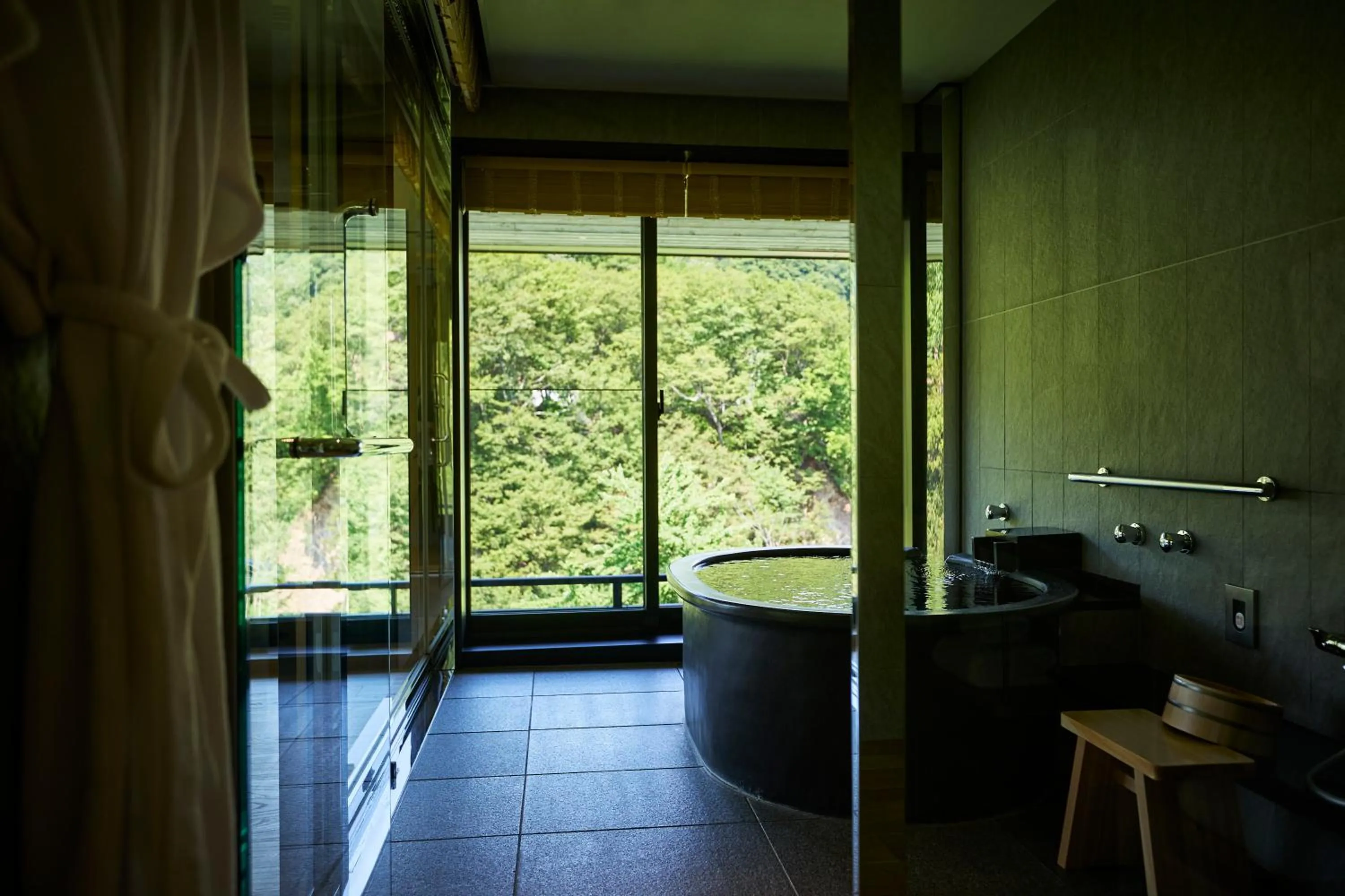 Hot Spring Bath in Chalet Ivy Jozankei