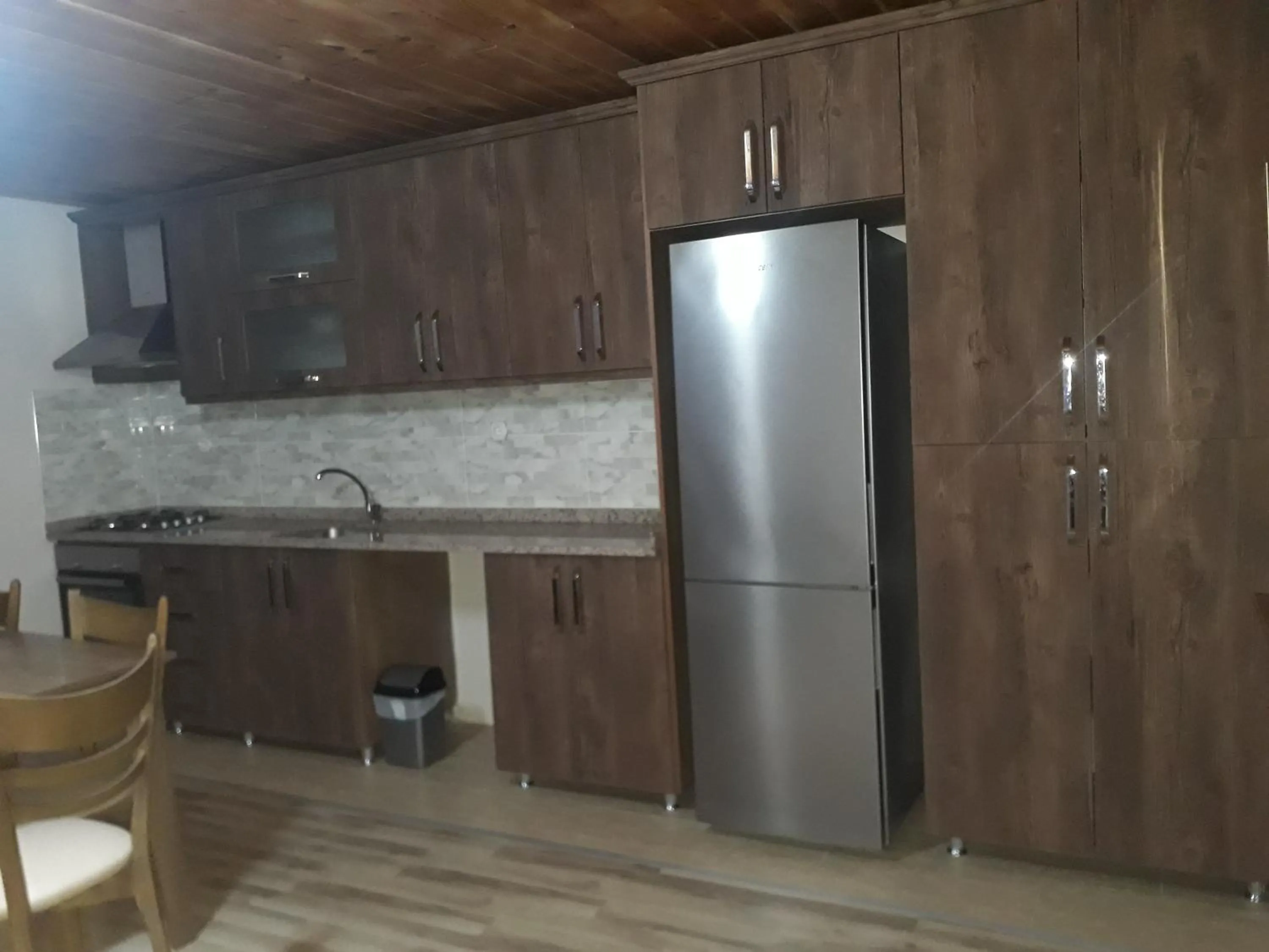 Kitchen or kitchenette in Erdem Apart Otel