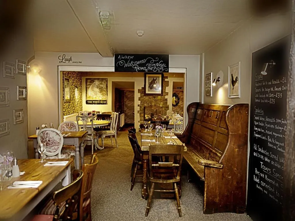 Dining area in The White Bear