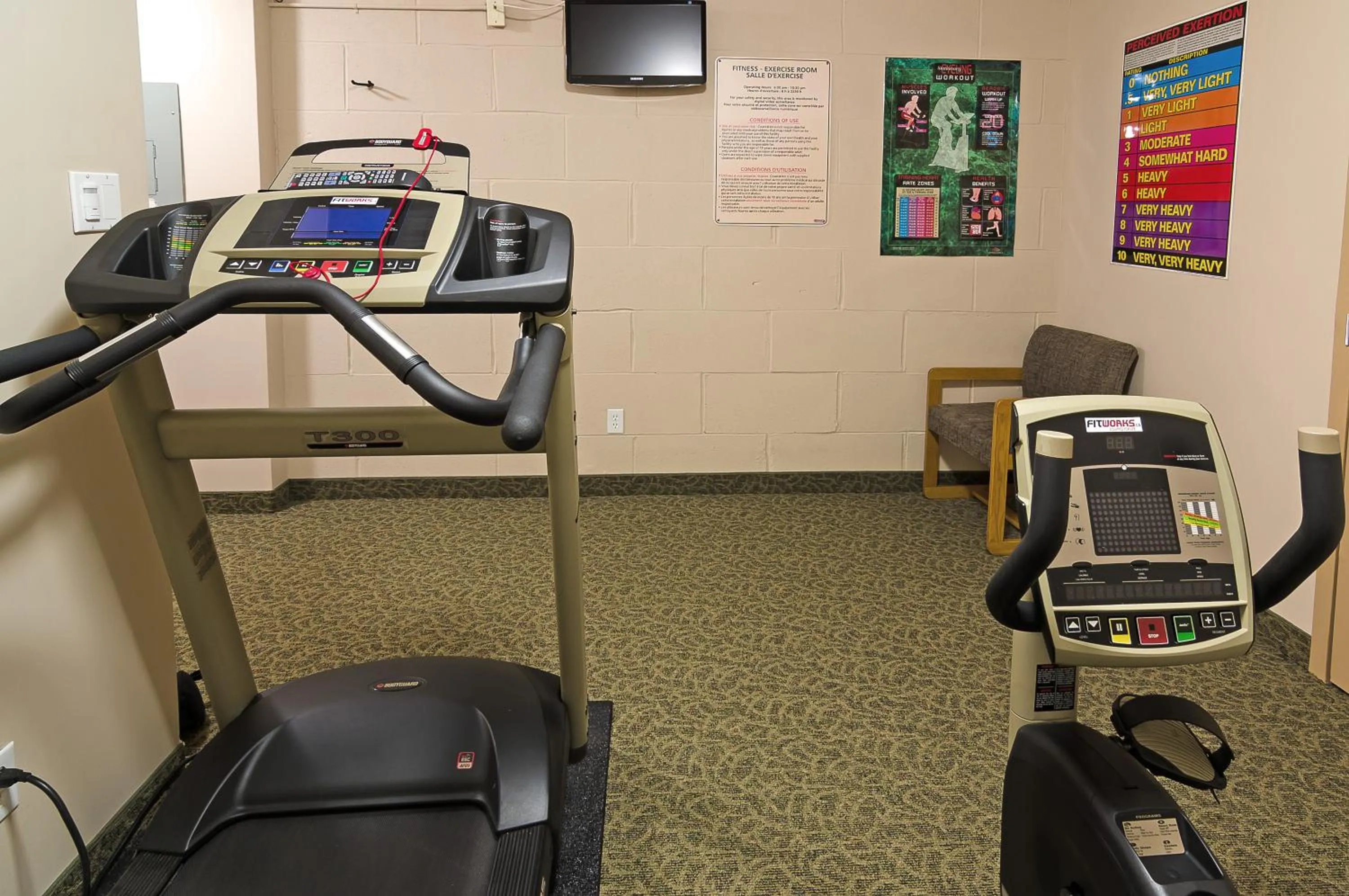 Fitness centre/facilities in Coastal Inn Sackville