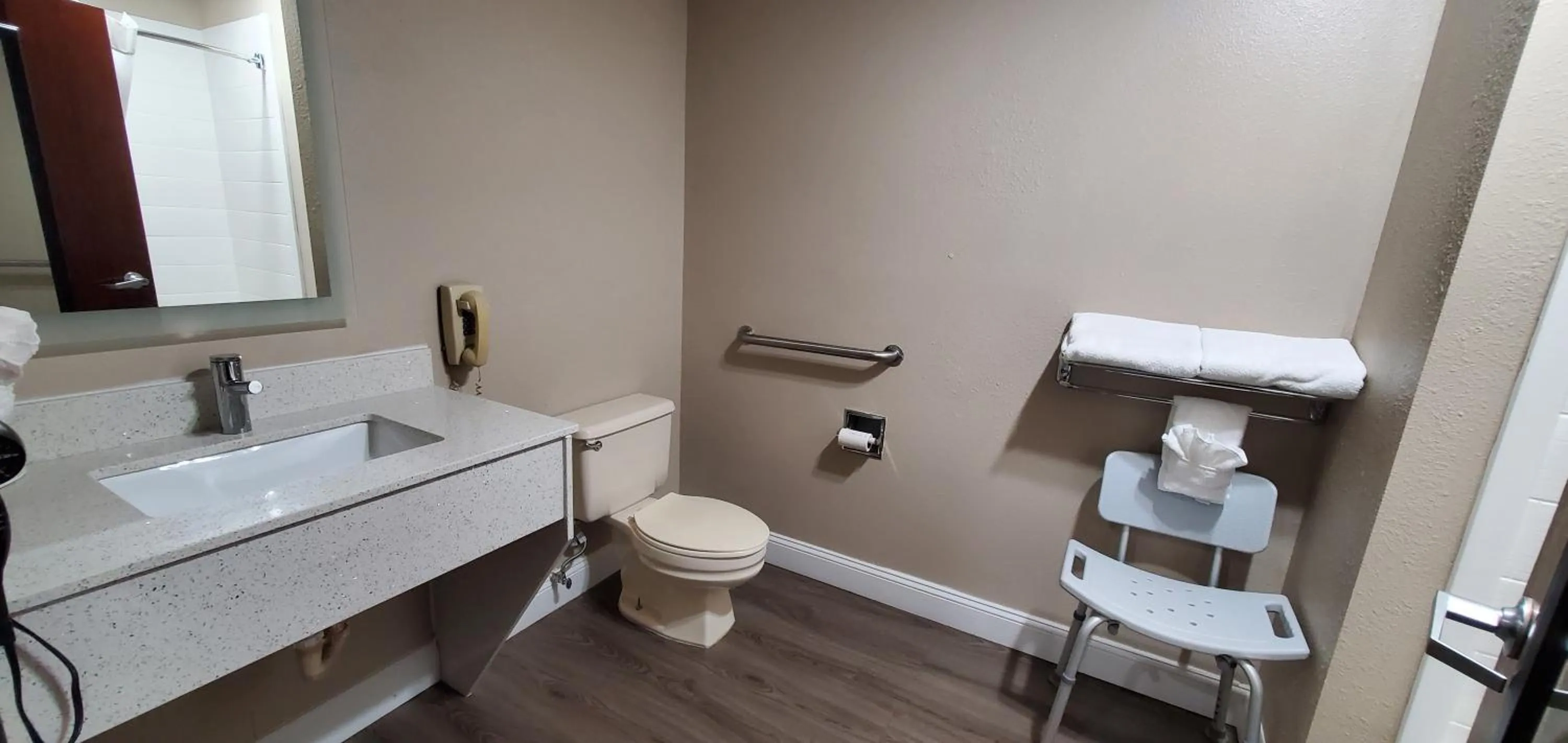 Toilet in Super 8 by Wyndham Paris