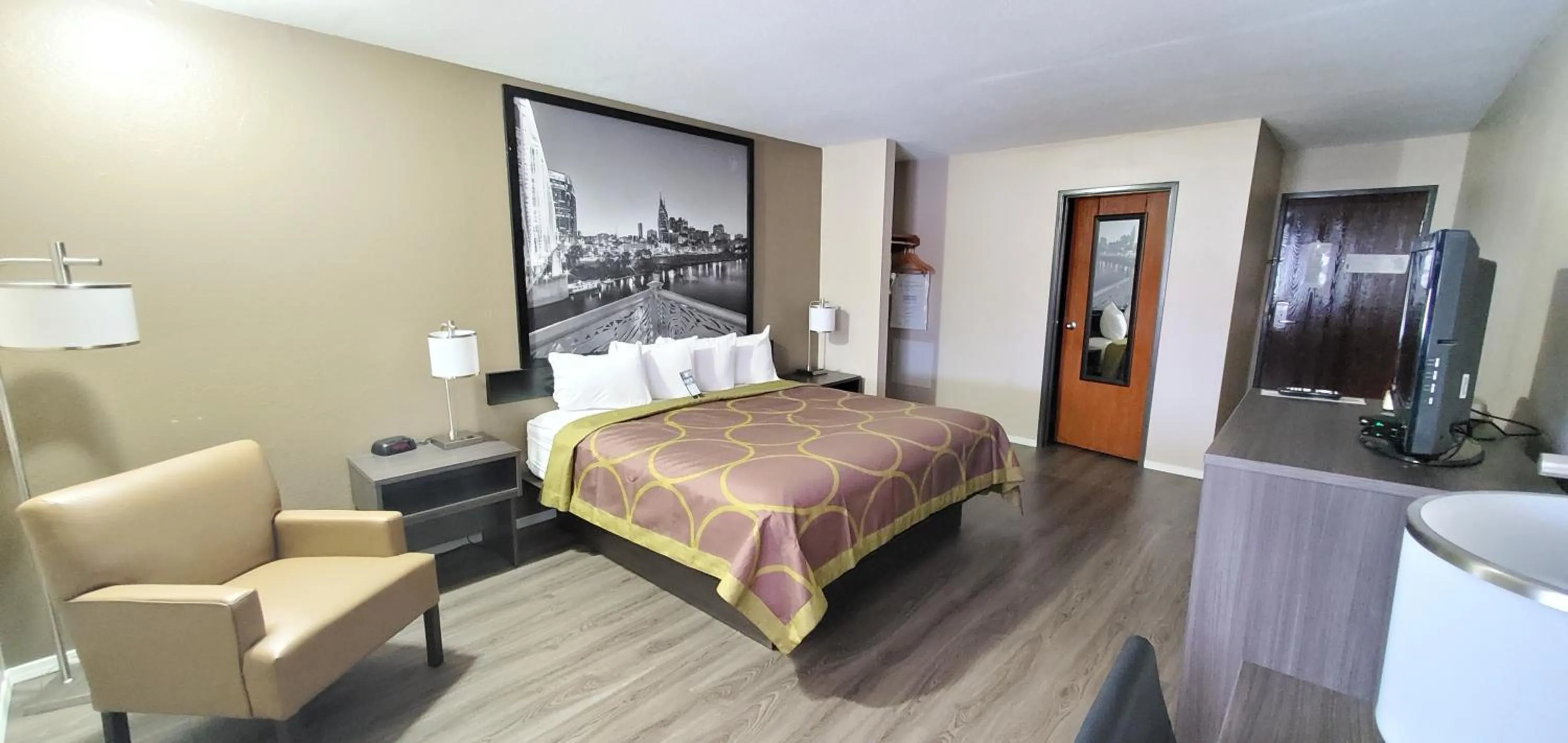 Photo of the whole room, Bed in Super 8 by Wyndham Paris