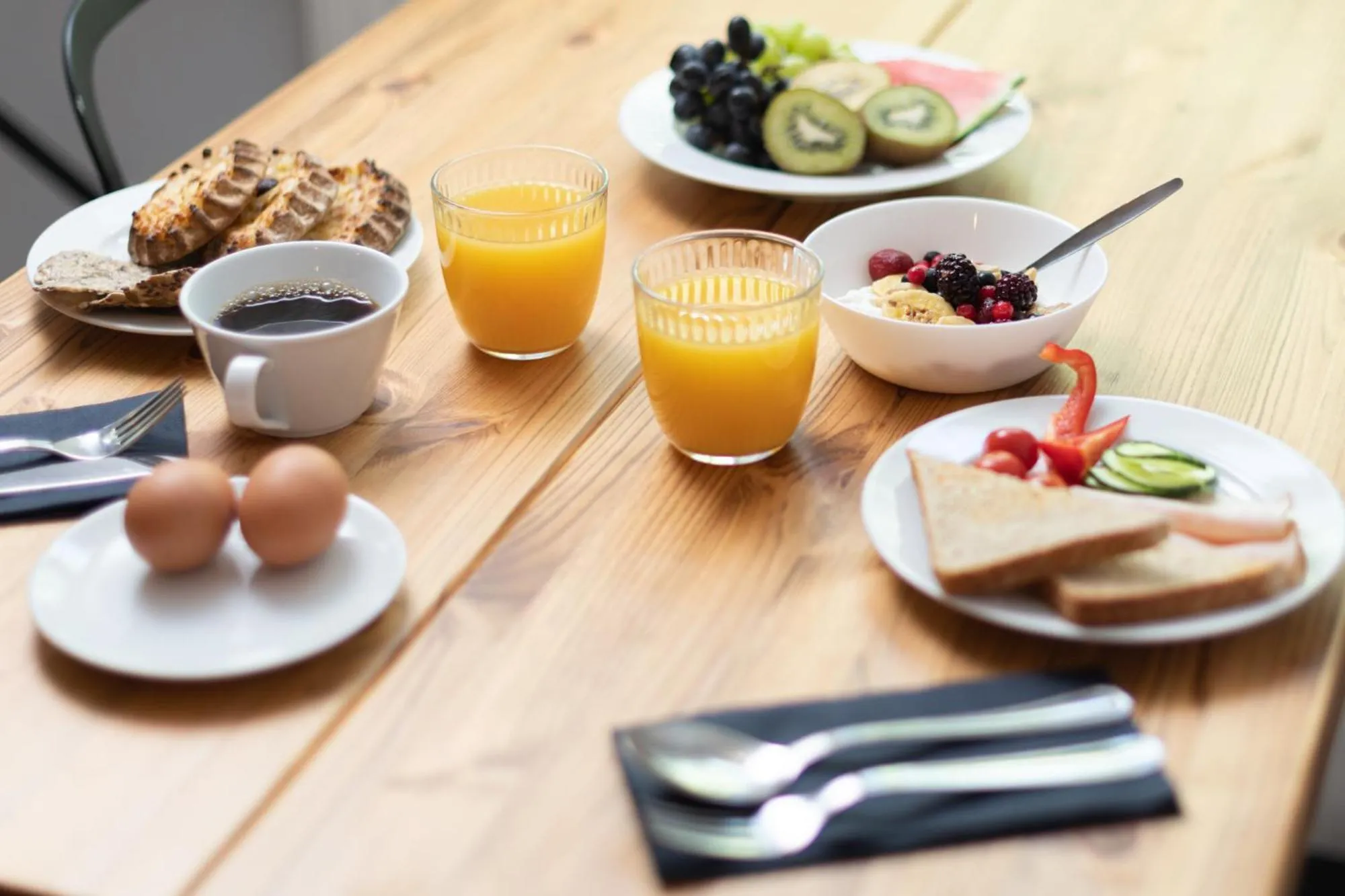 Breakfast in Hotelli Rakuuna