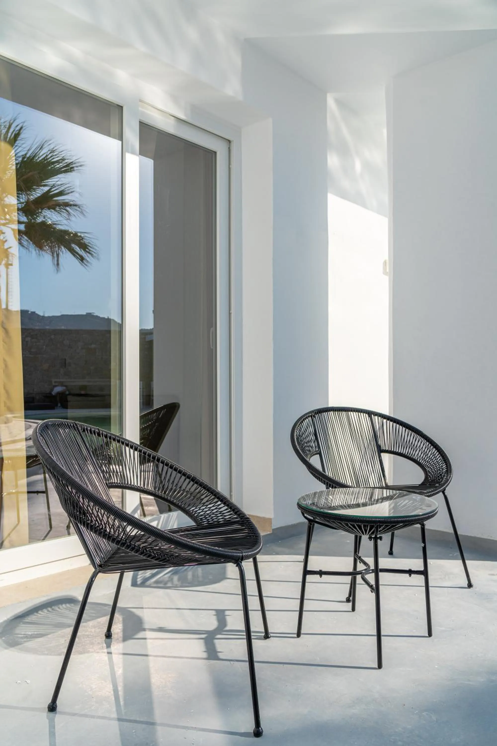 Balcony/Terrace in Omnia Mykonos Boutique Hotel & Suites