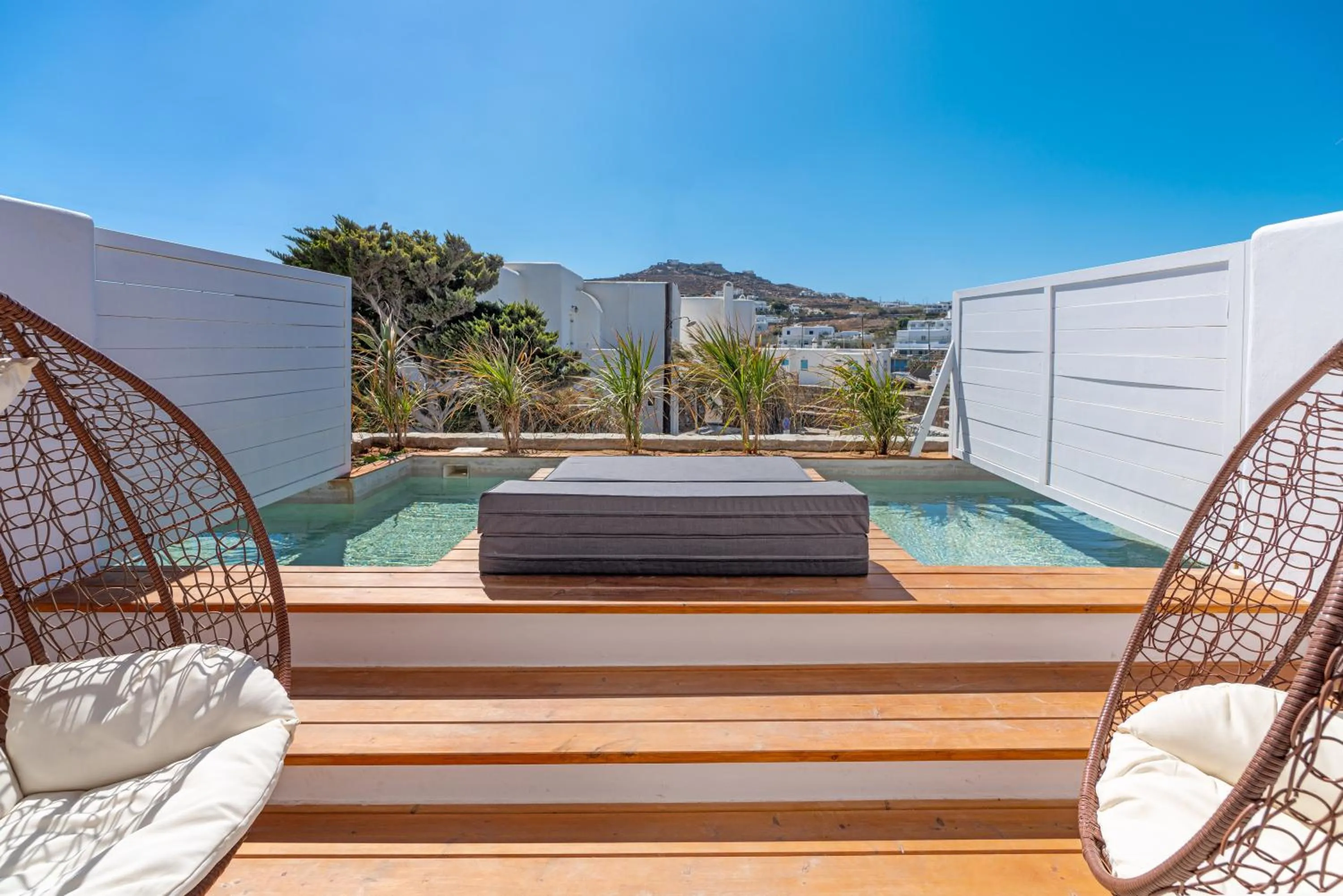 Balcony/Terrace in Omnia Mykonos Boutique Hotel & Suites