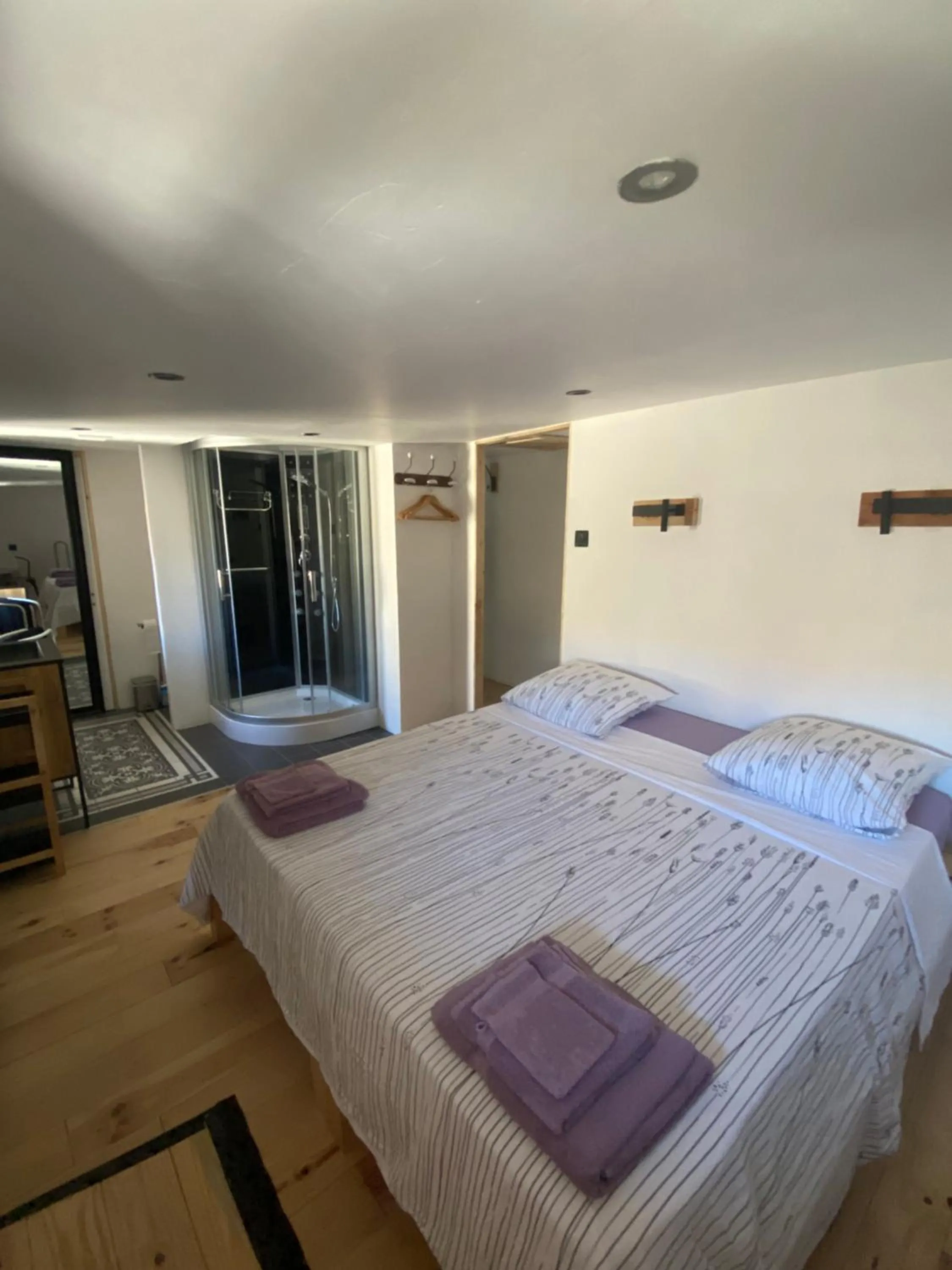 Bed in Chambres d’hôtes La Voûte