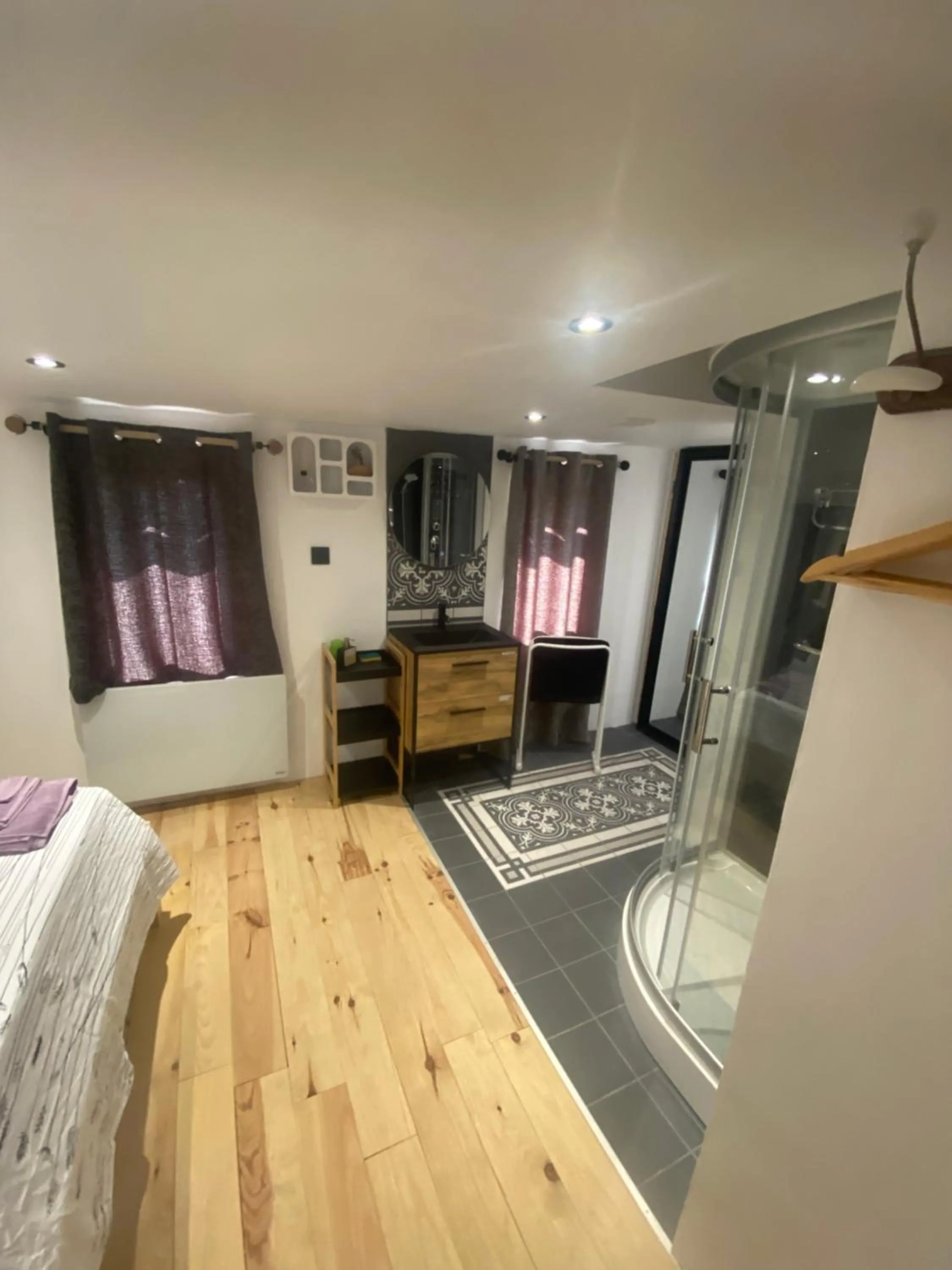 Bed in Chambres d’hôtes La Voûte