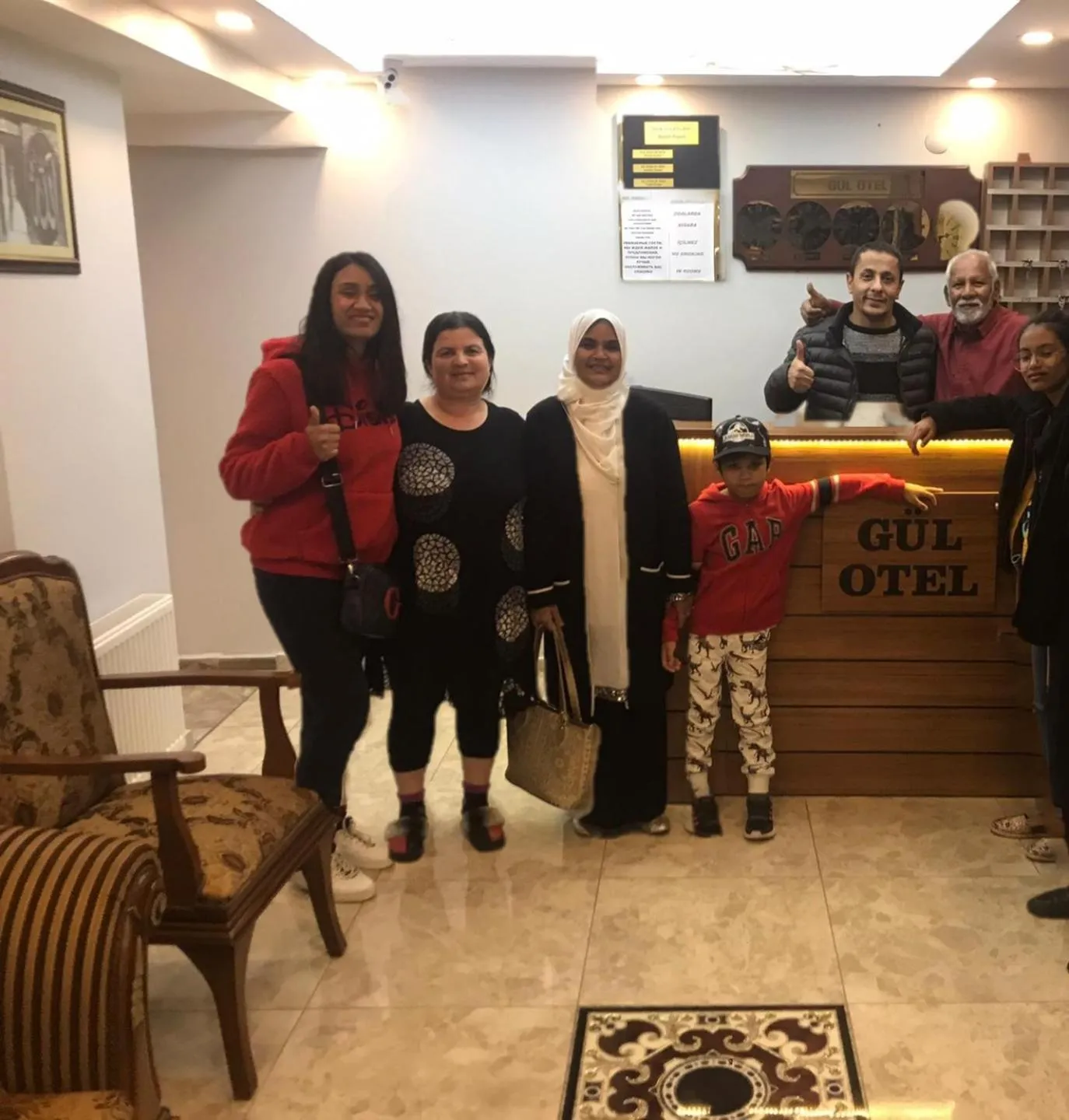 group of guests in Gul Otel