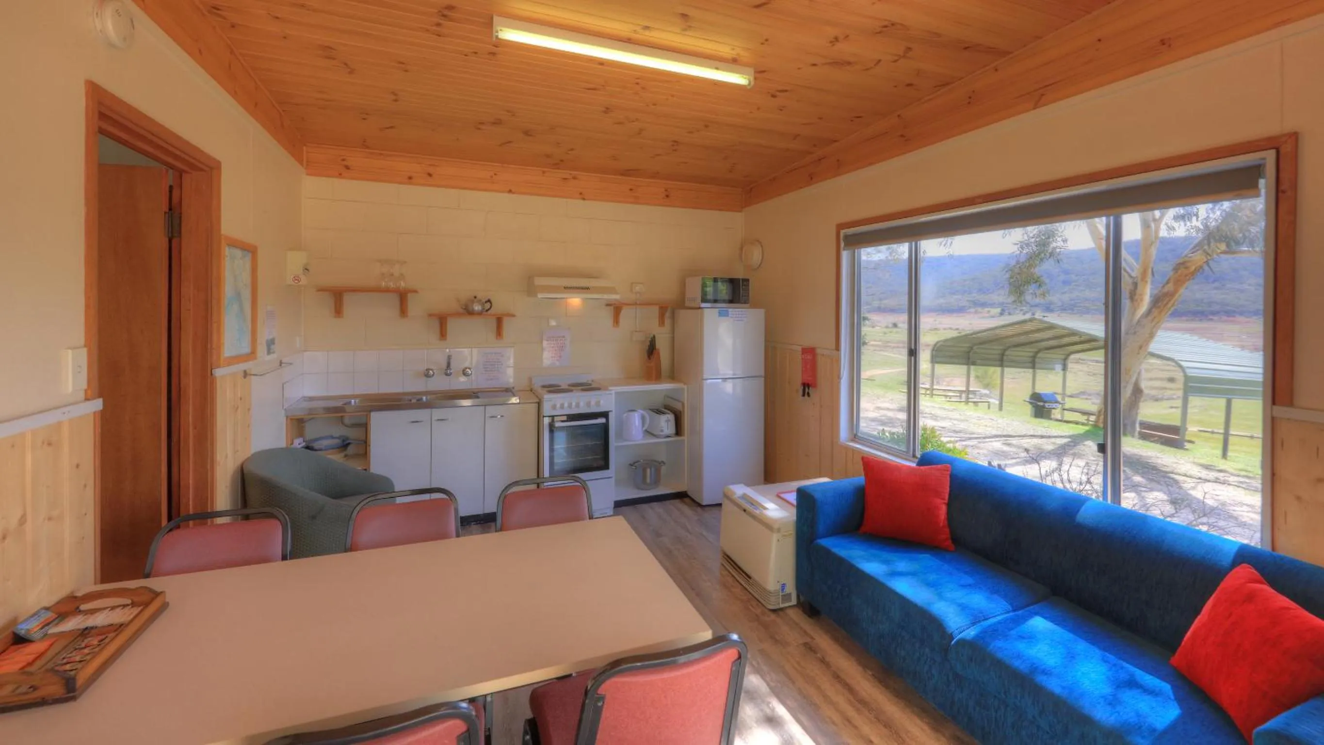 Living room in Anglers Reach Lakeside Village
