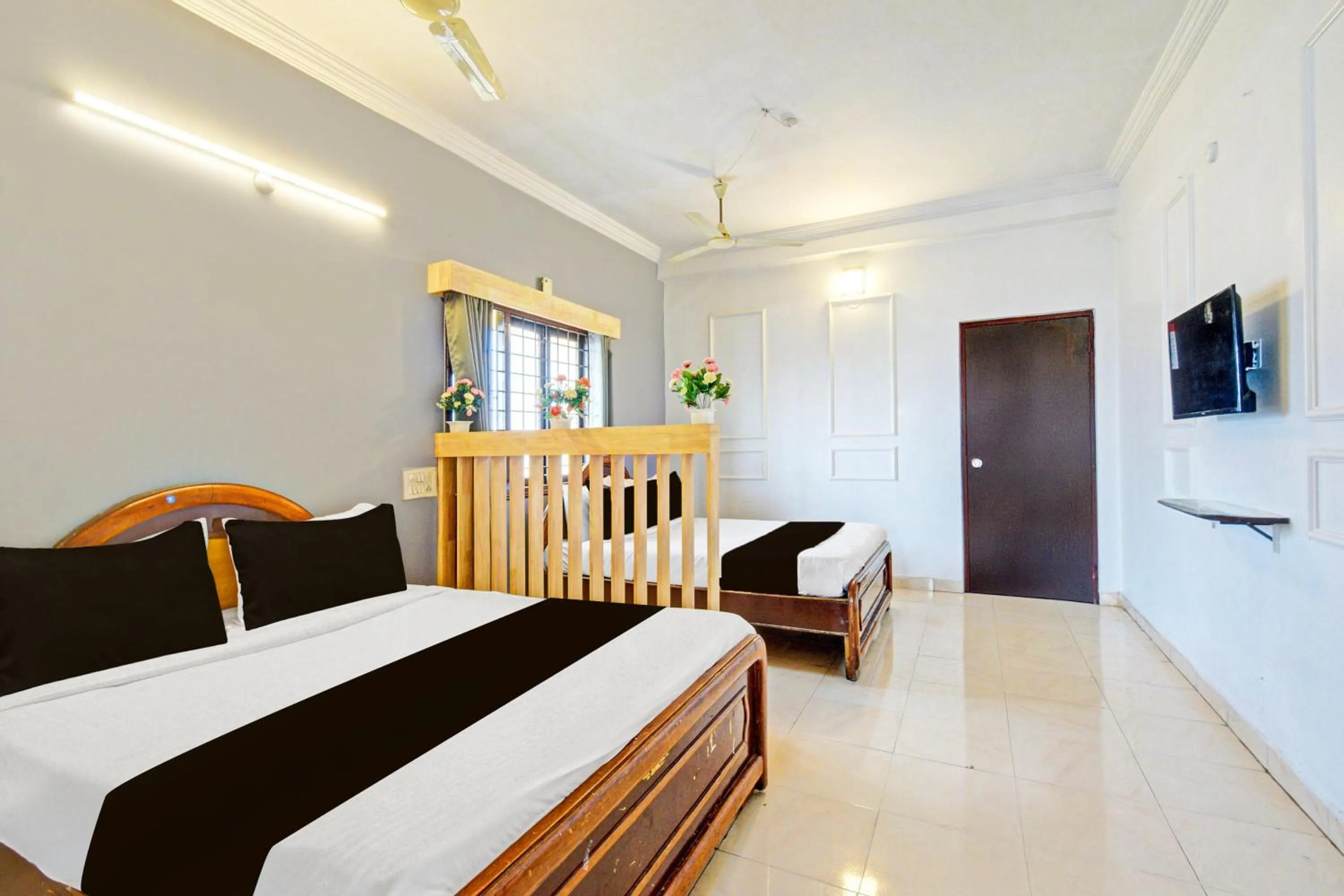 Bedroom, Bed in Hotel O Sahasra Residency Near Nexus Hyderabad
