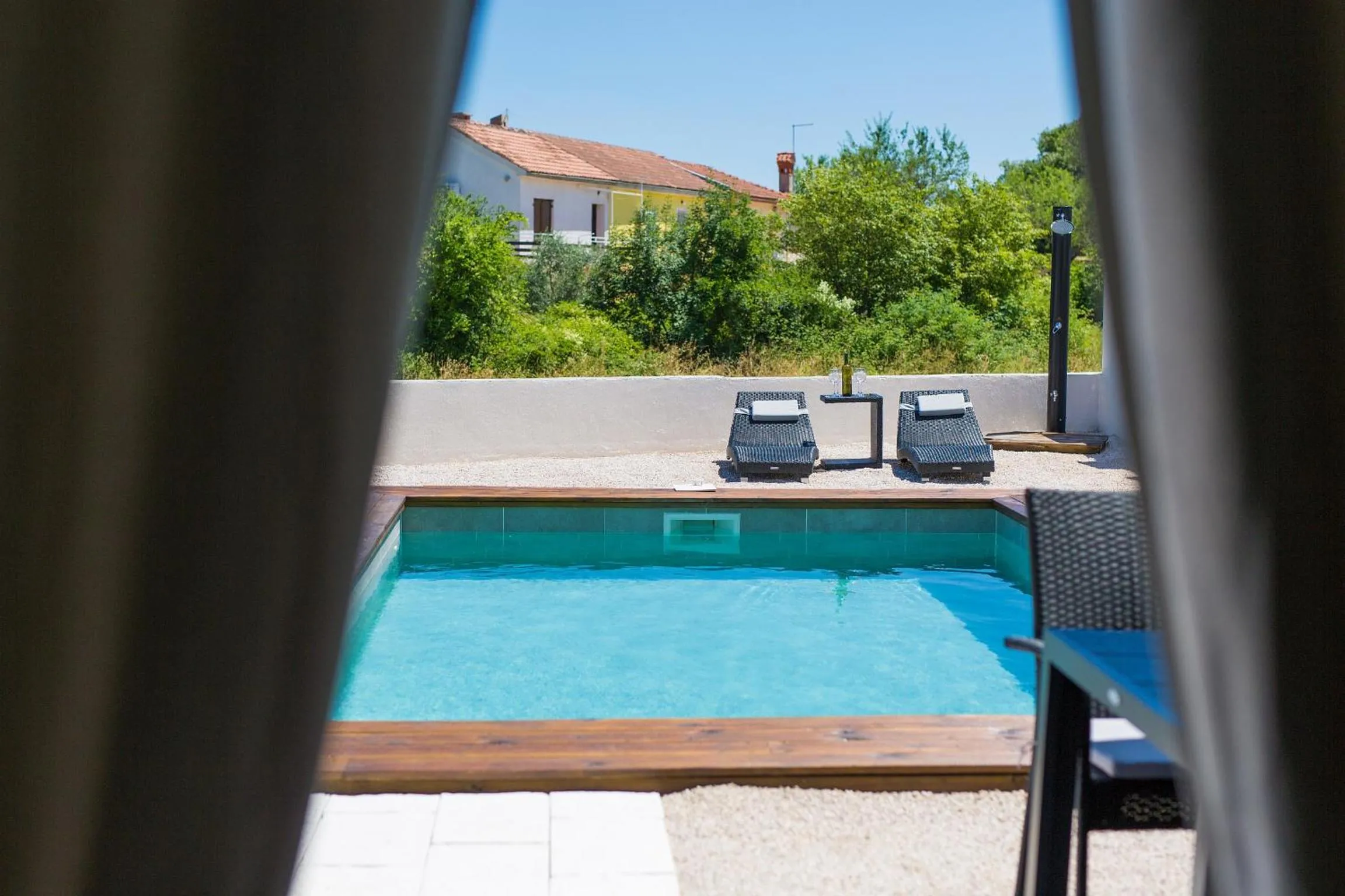 Pool view in Pax Houses