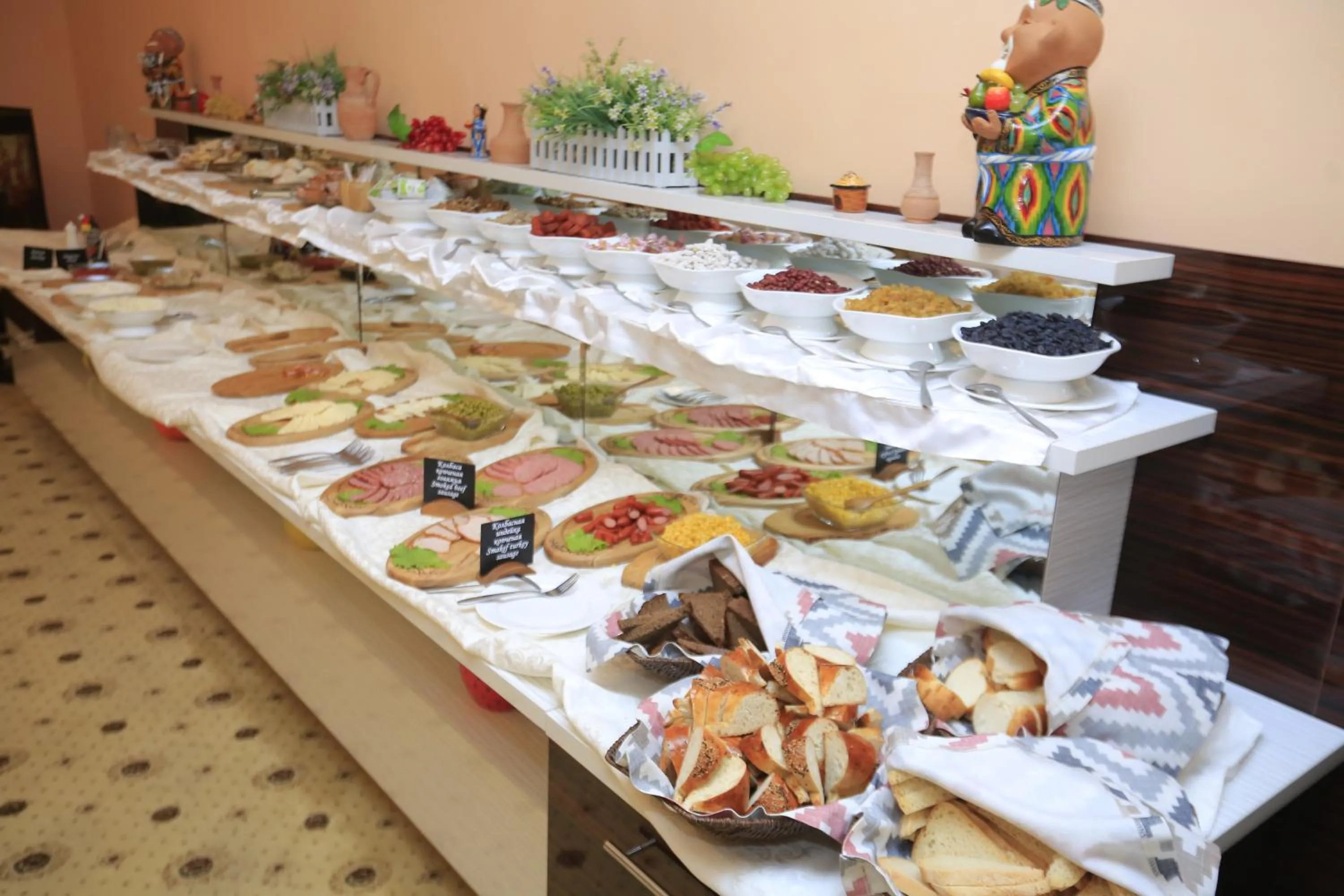 Buffet breakfast in Asia Hotel Fergana