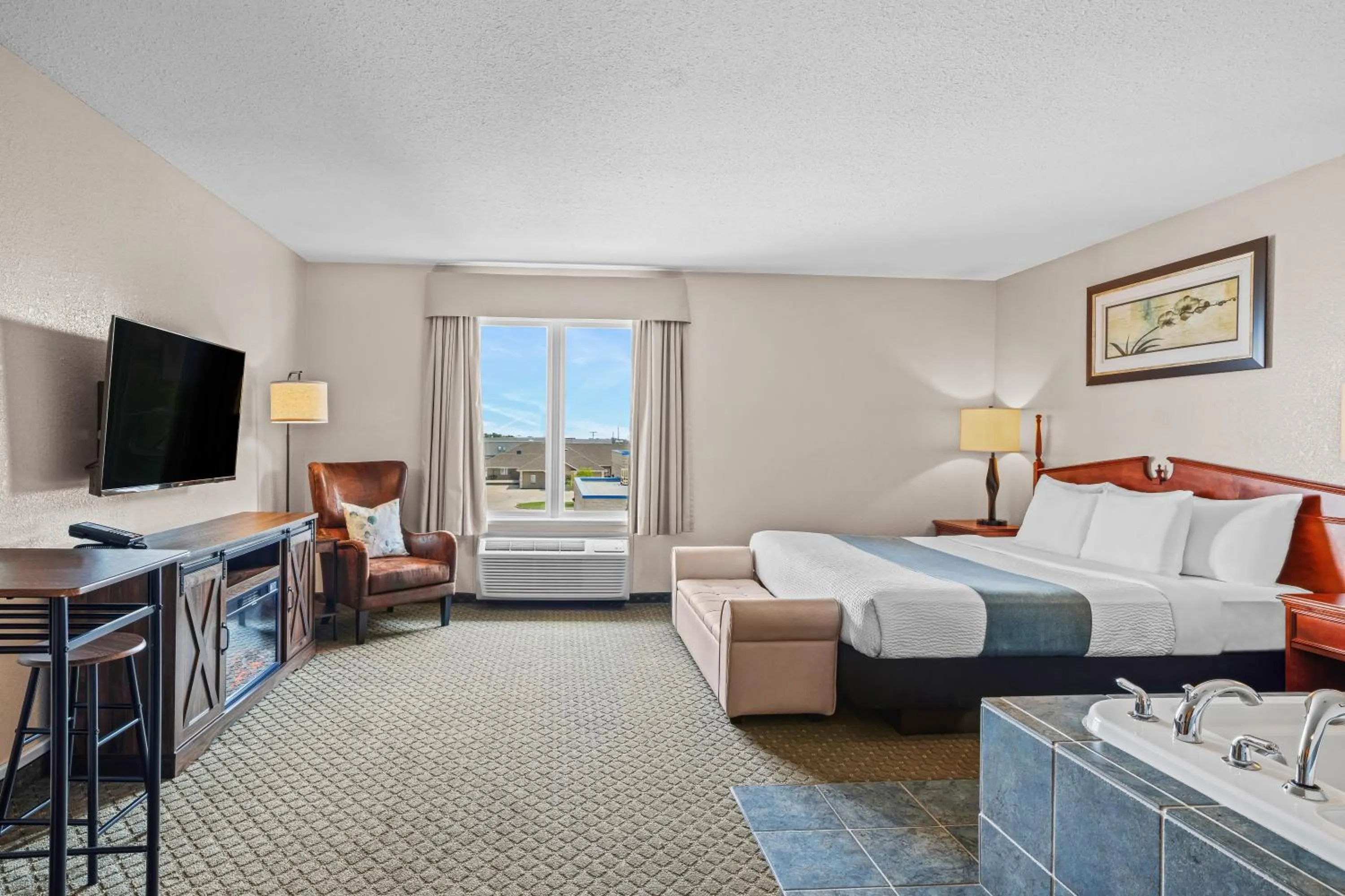 Bed in Days Inn & Suites by Wyndham Winkler