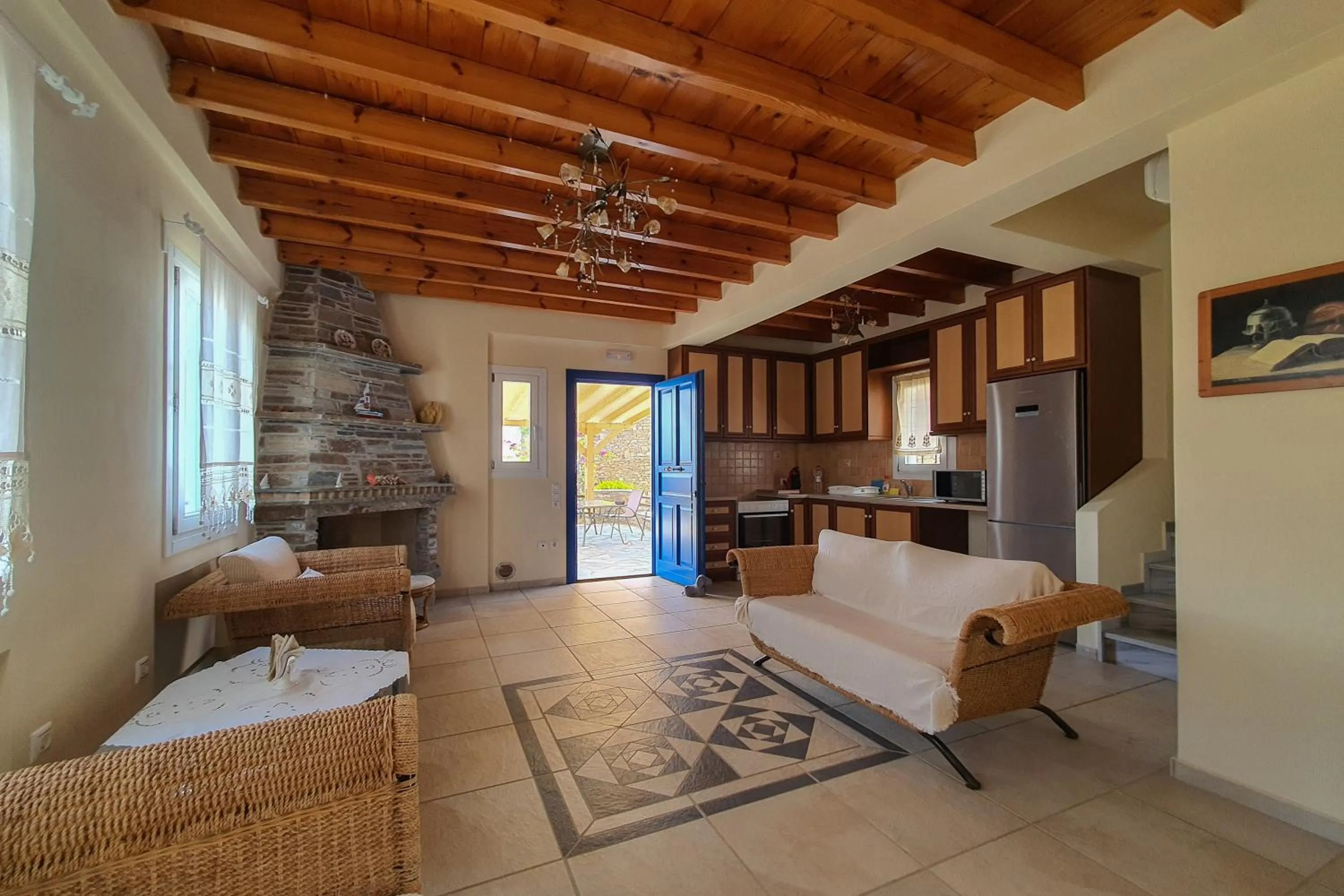 Kitchen or kitchenette in Monolithos Villas